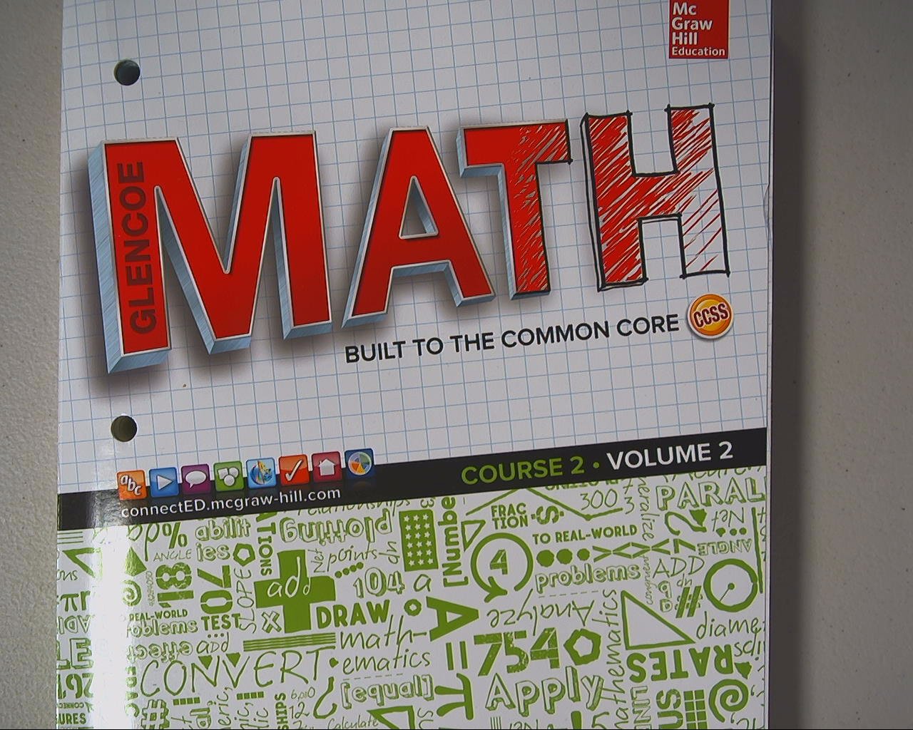 Glencoe Math, Vol. 2 Course 2, Student Edition (Math Applic & Conn Crse)-used