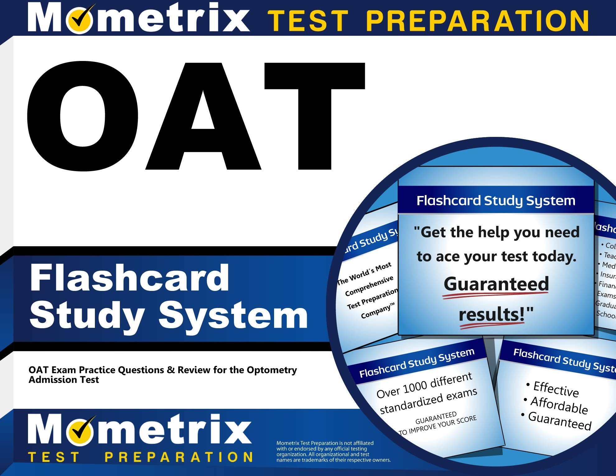 OAT Flashcard Study System: OAT Exam Practice Questions & Review for the Optometry Admission Test (Cards),New