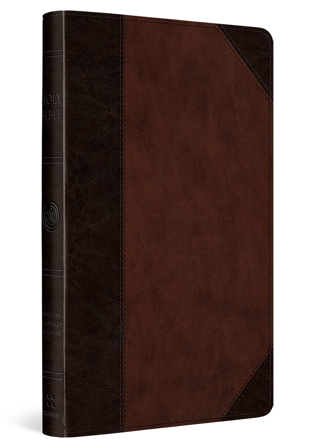 ESV UltraThin Bible (TruTone, Brown/Walnut, Portfolio Design),Used