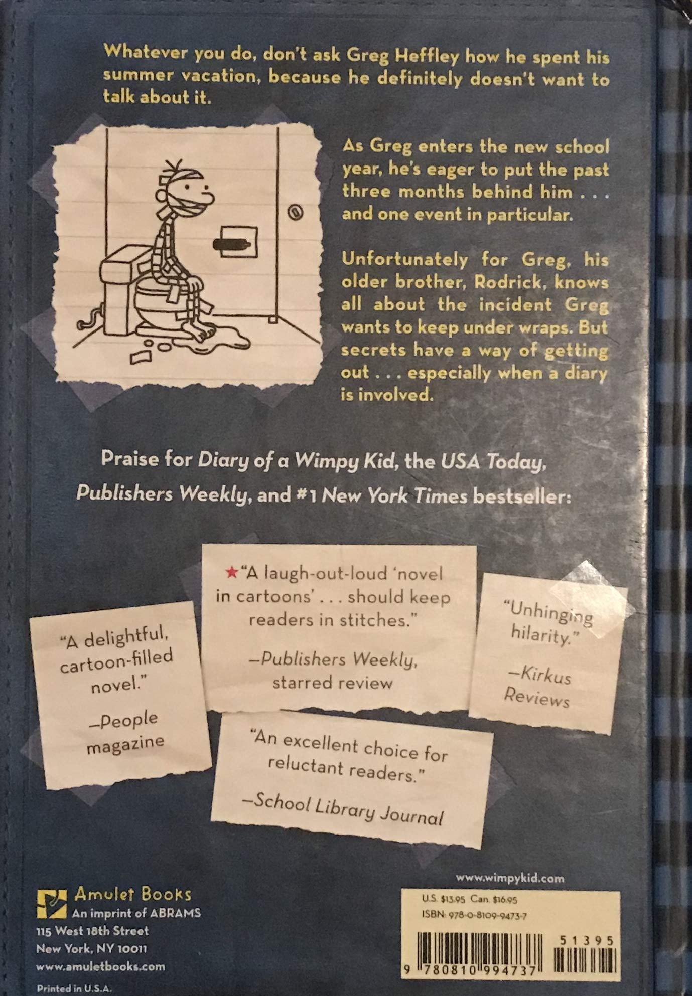 Diary Of A Wimpy Kid Rodrick Rules-used