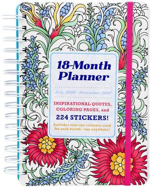 18Month Coloring Planner: July 2026December 2027
