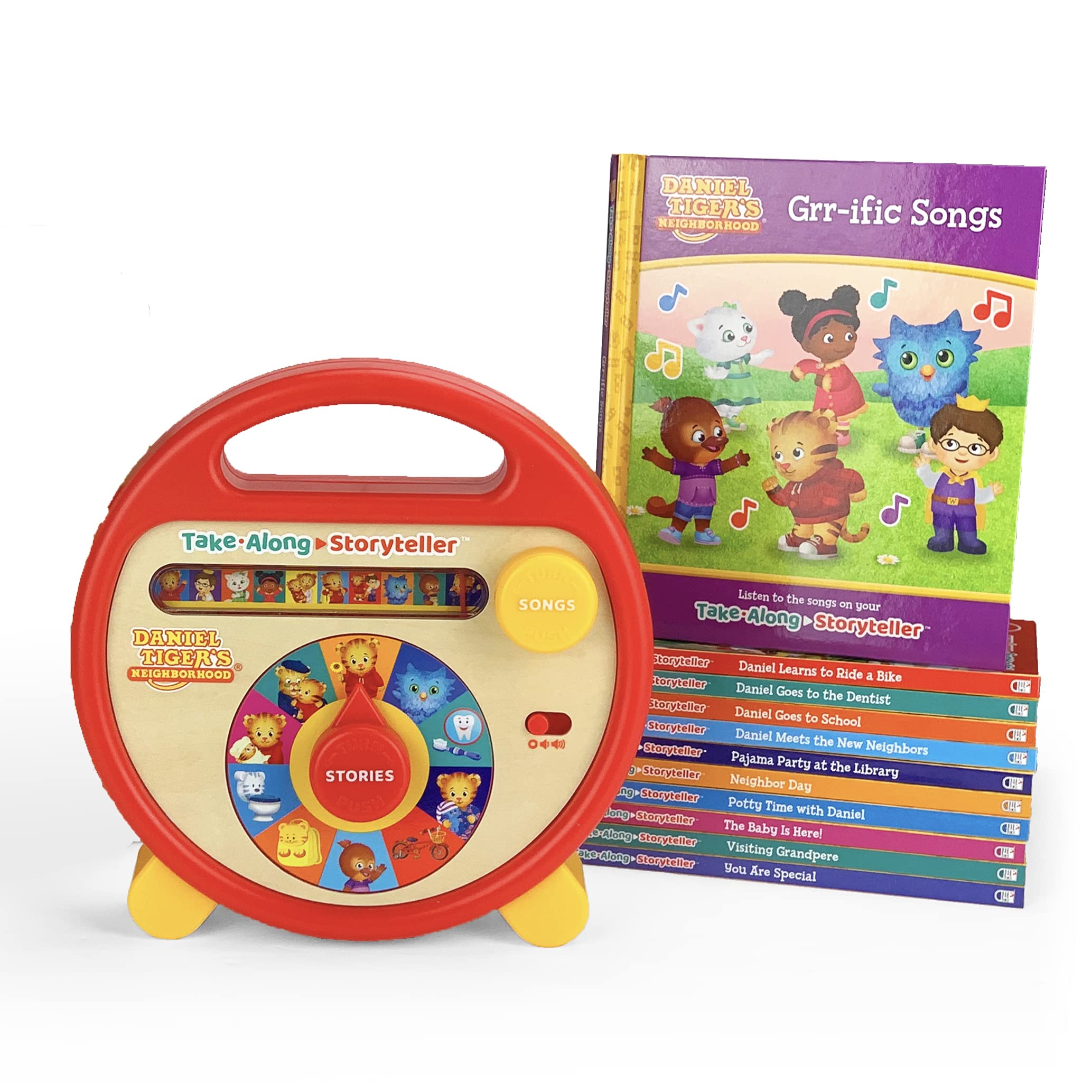 Daniel Tiger's Neighborhood Interactive Electronic Take Along Storyteller with 11 books (Daniel Tiger's Neighborhood Children's ,Used