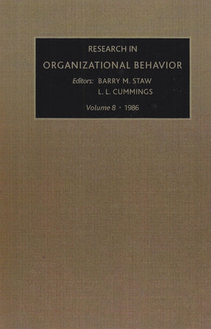 Research in Organizational Behavior (Volume 8),Used