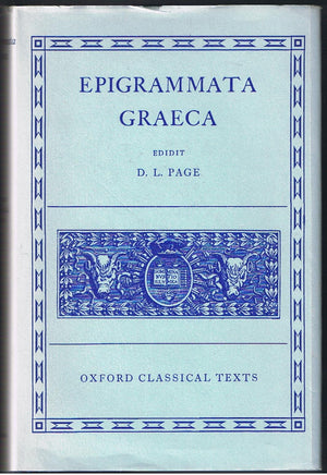Epigrammata Graeca (Oxford Classical Texts),Used
