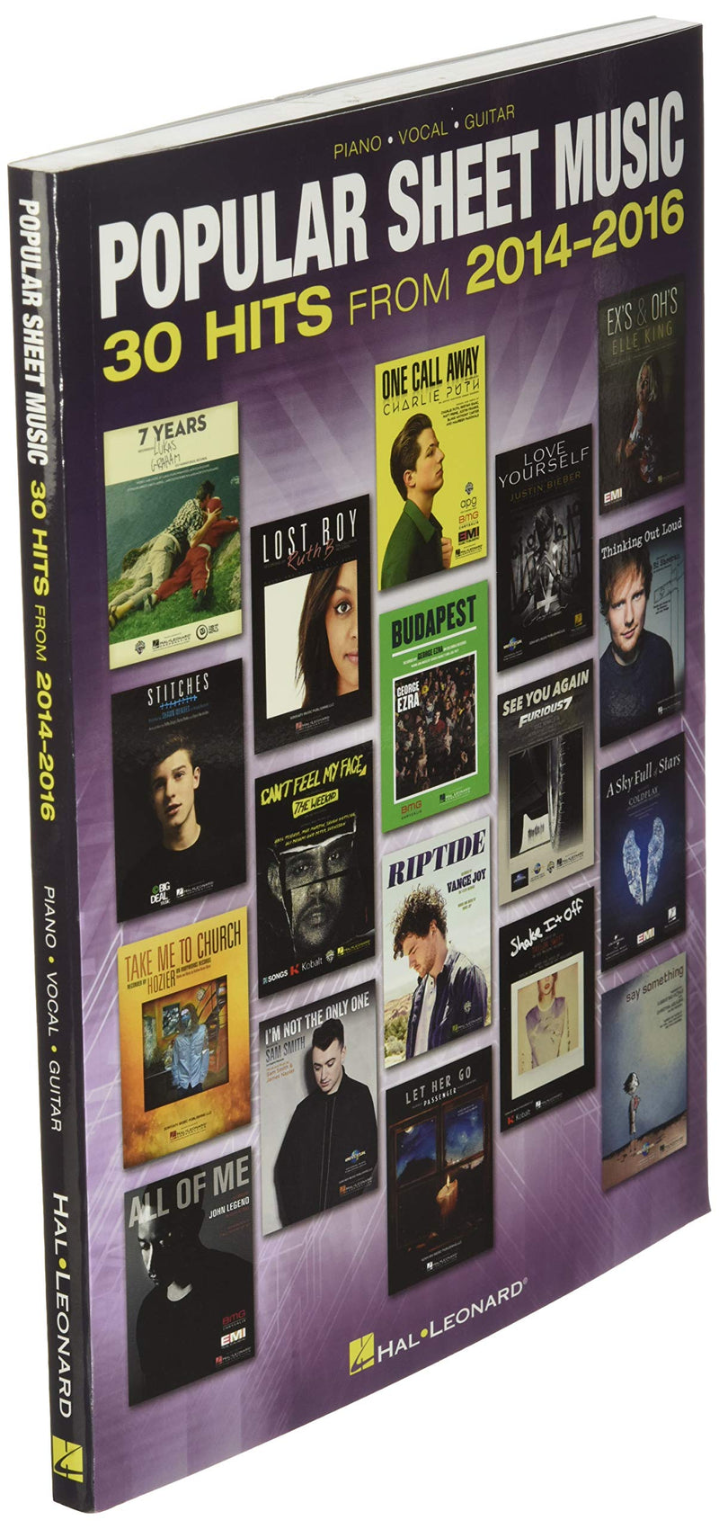 Popular Sheet Music: 30 Hits from 20142016  Piano, Vocal and Guitar Chords,New