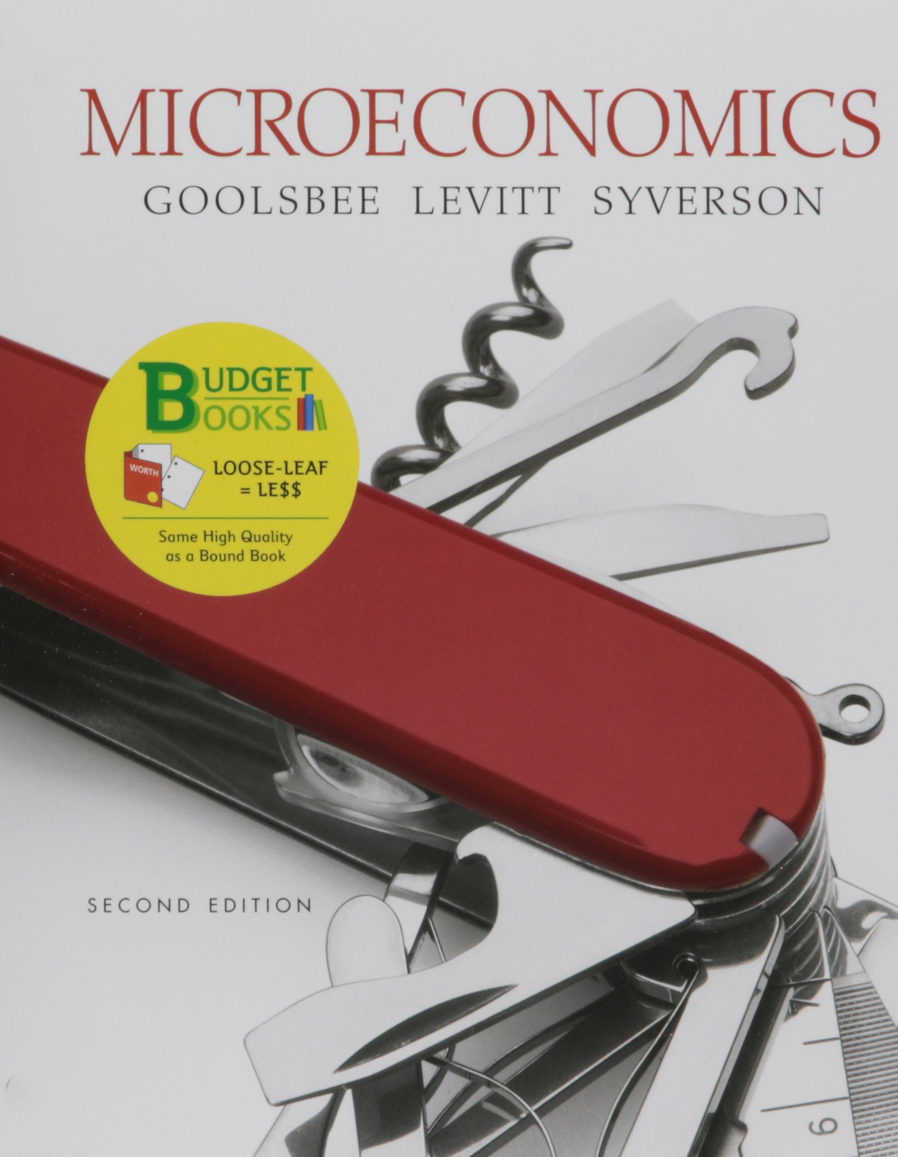 Looseleaf Version for Microeconomics 2e & LaunchPad for Goolsbee's Microeconomics 2e (Six Month Access),Used
