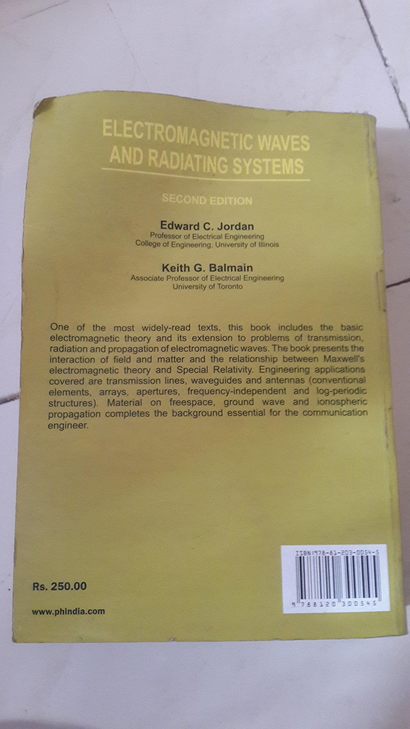 Electromagnetic Waves and Radiating Systems,Used