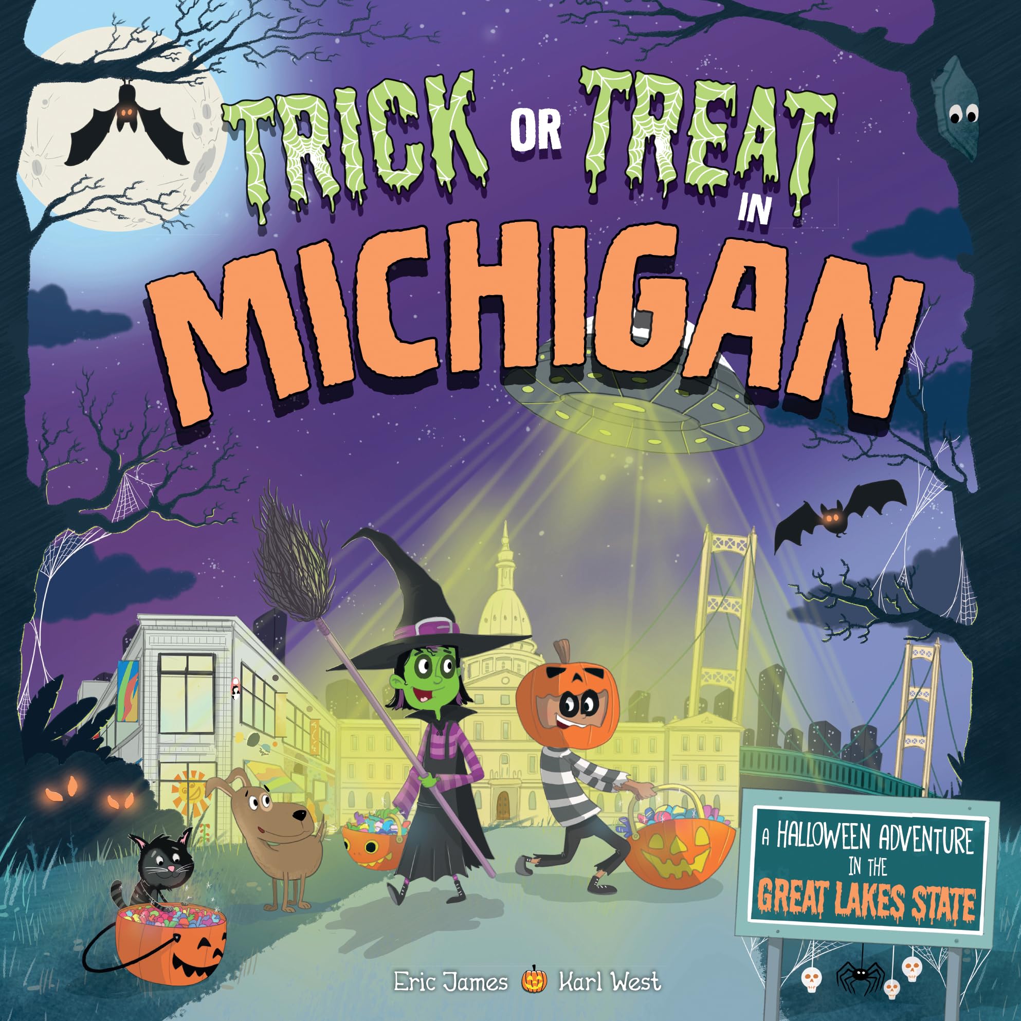 Trick or Treat in Michigan: A Halloween Adventure In The Great Lakes State,Used