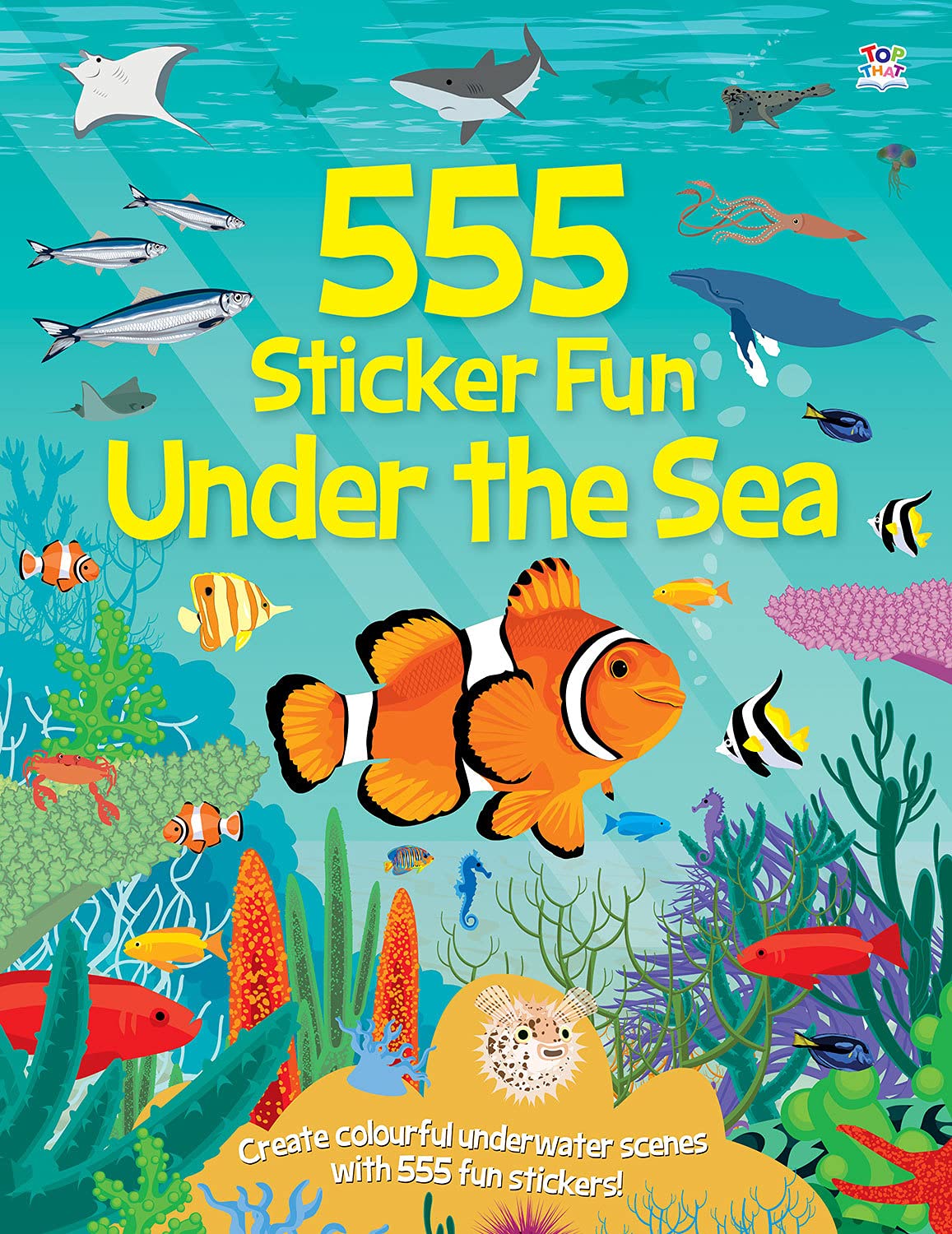555 Sticker Fun Under the Sea,Used