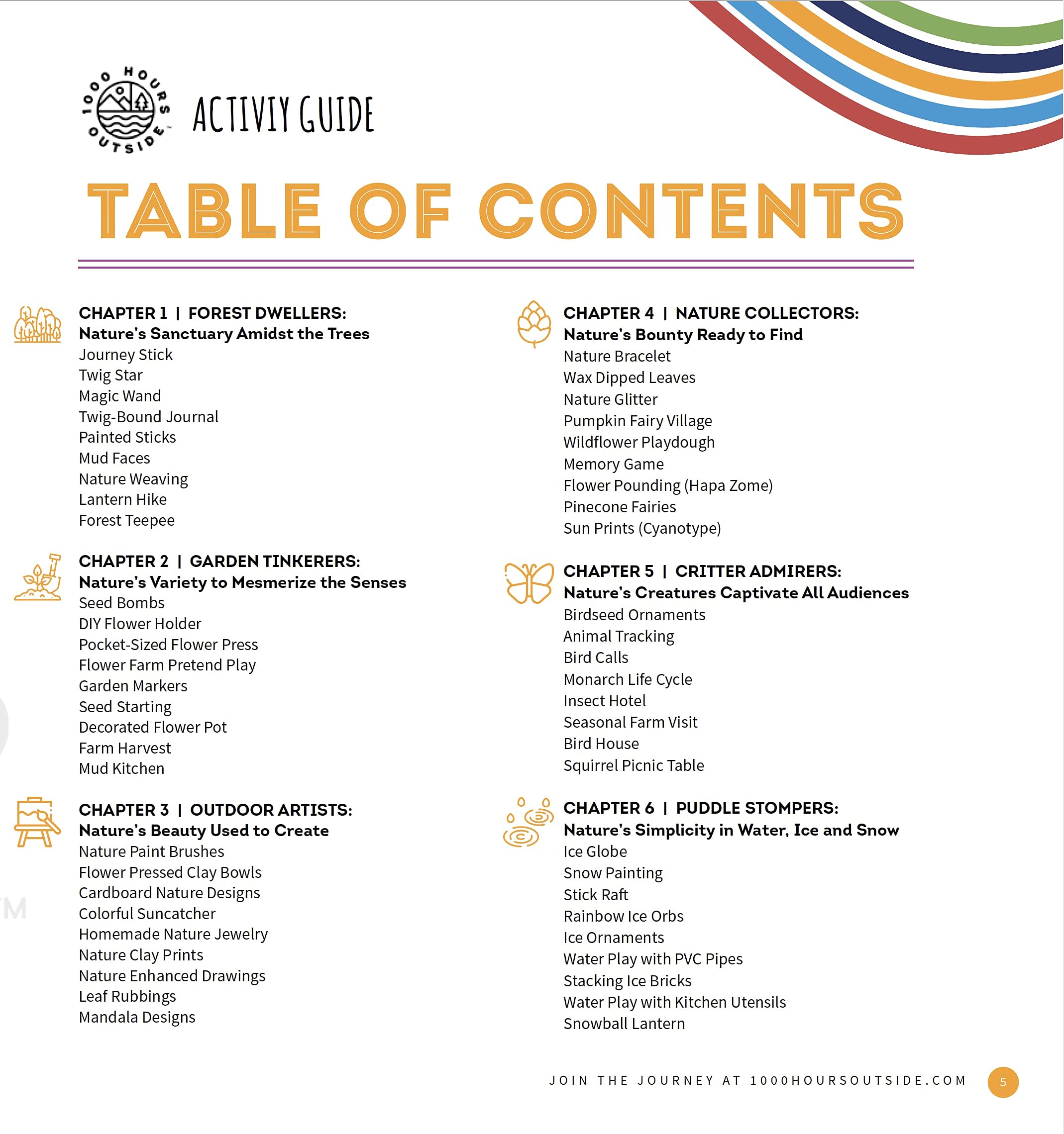 1000 Hours Outside Activity Book