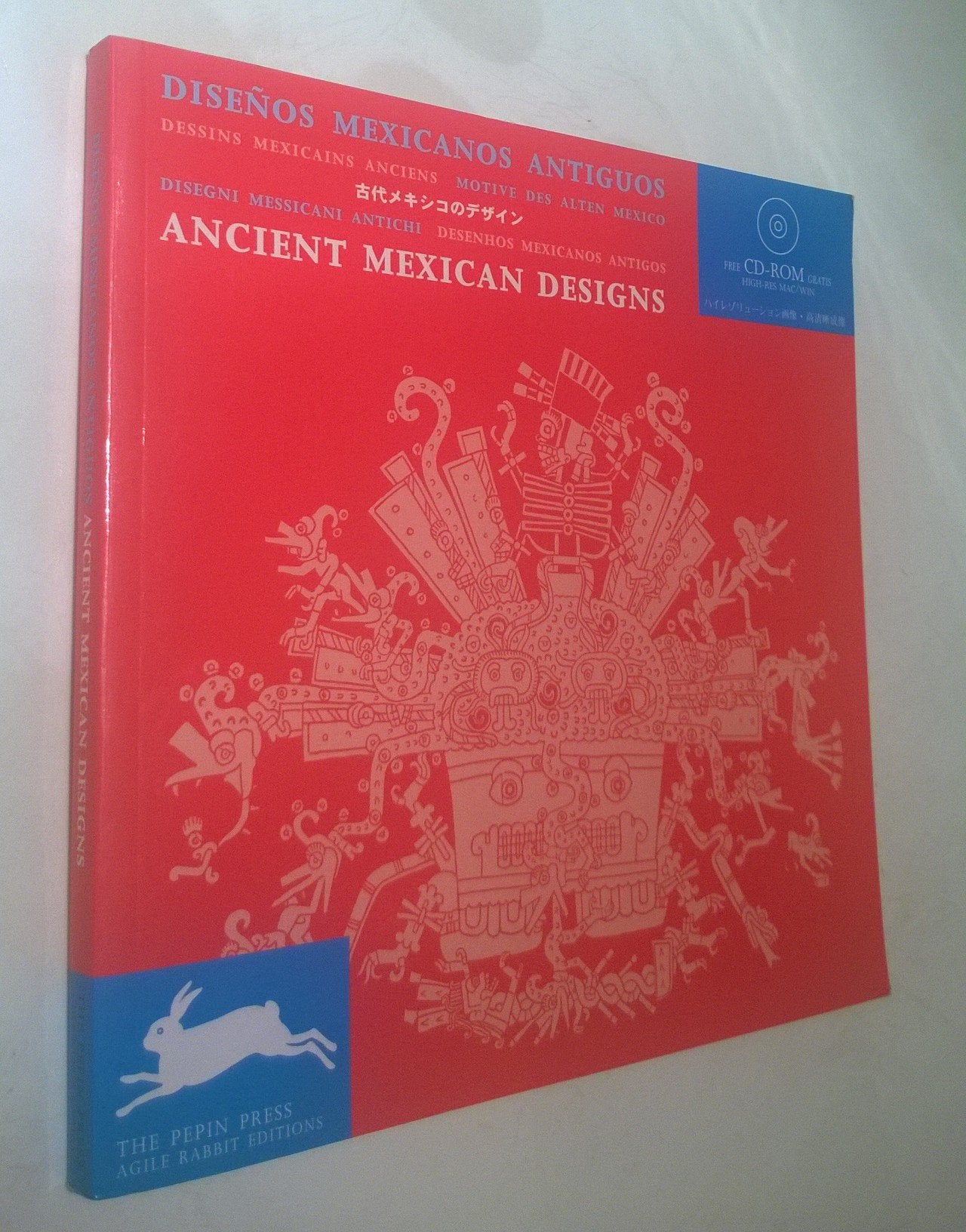 Ancient Mexican Designs/ Disenos Mexicanos Antiguos (English and Spanish Edition),Used