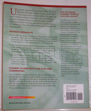 The Art Of Watching Films With Tutorial Cdrom,Used