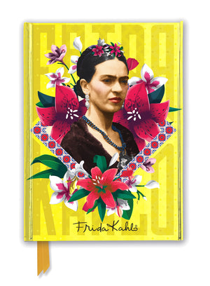 Frida Kahlo Yellow (Foiled Journal) (Flame Tree Notebooks),Used