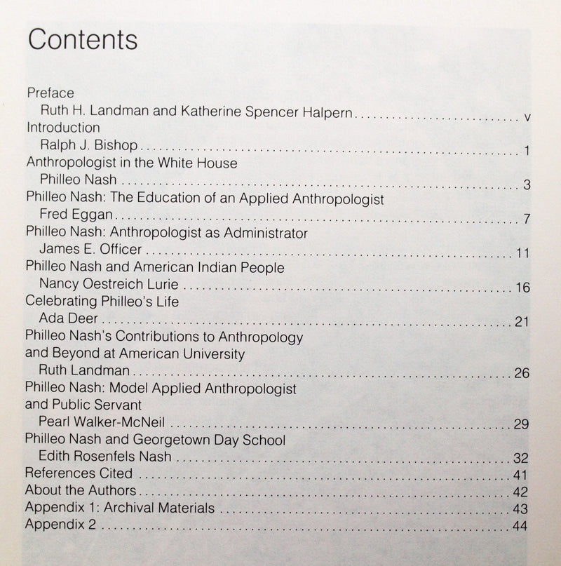 Applied Anthropologist and Public Servant: The Life and Work of Philleo Nash (Napa Bulletin),Used