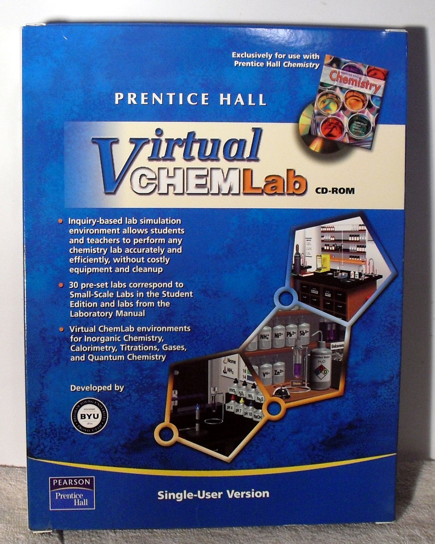 Virtual Chem Lab: Single User Version License (Prentice Hall Chemistry),New