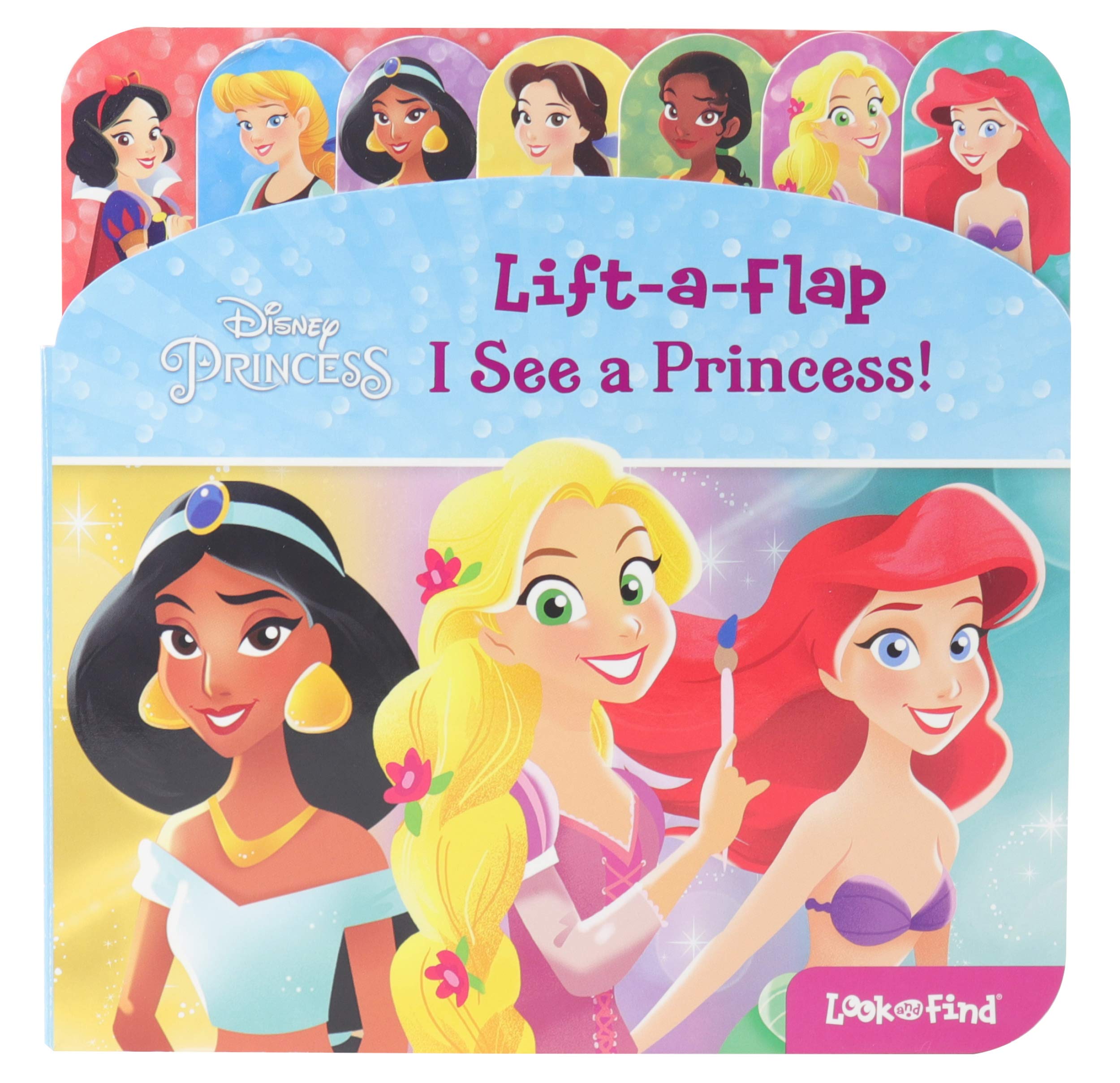 Disney Princess  I See a Princess! LiftaFlap Look and Find Board Book  PI Kids,Used
