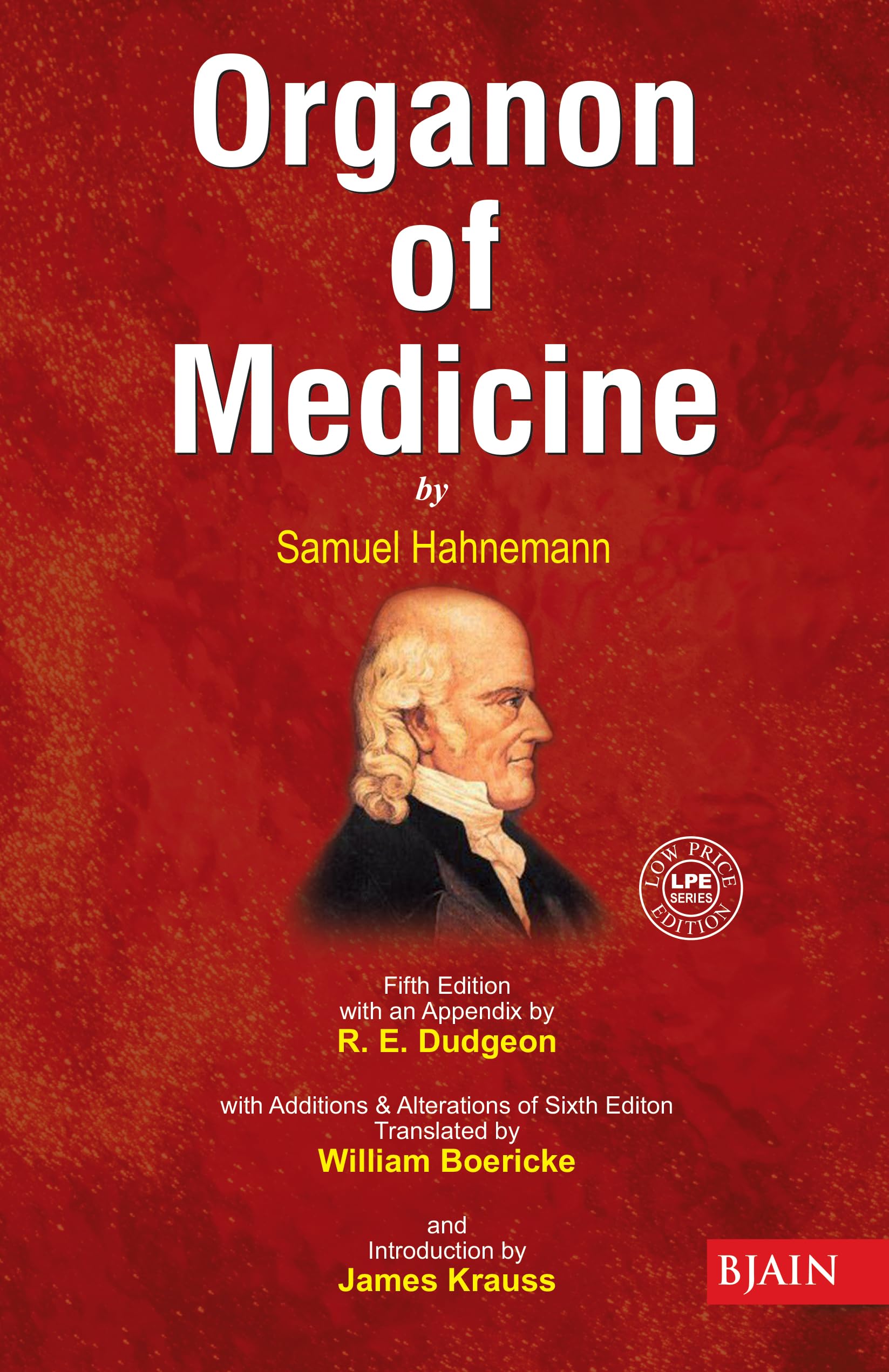 Organon Of Medicine By Samuel Hahnemann