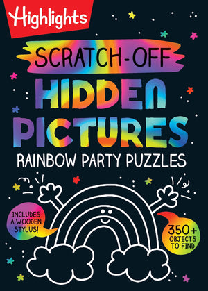 Scratchoff Hidden Pictures Rainbow Party Puzzles (Highlights Scratchoff Activity Books),Used