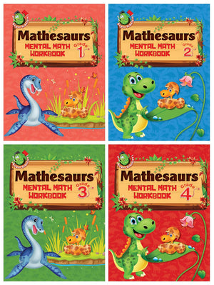 Mathesaurs Mental Math Workbook (Set Of 4 Mental Maths Activity Books)