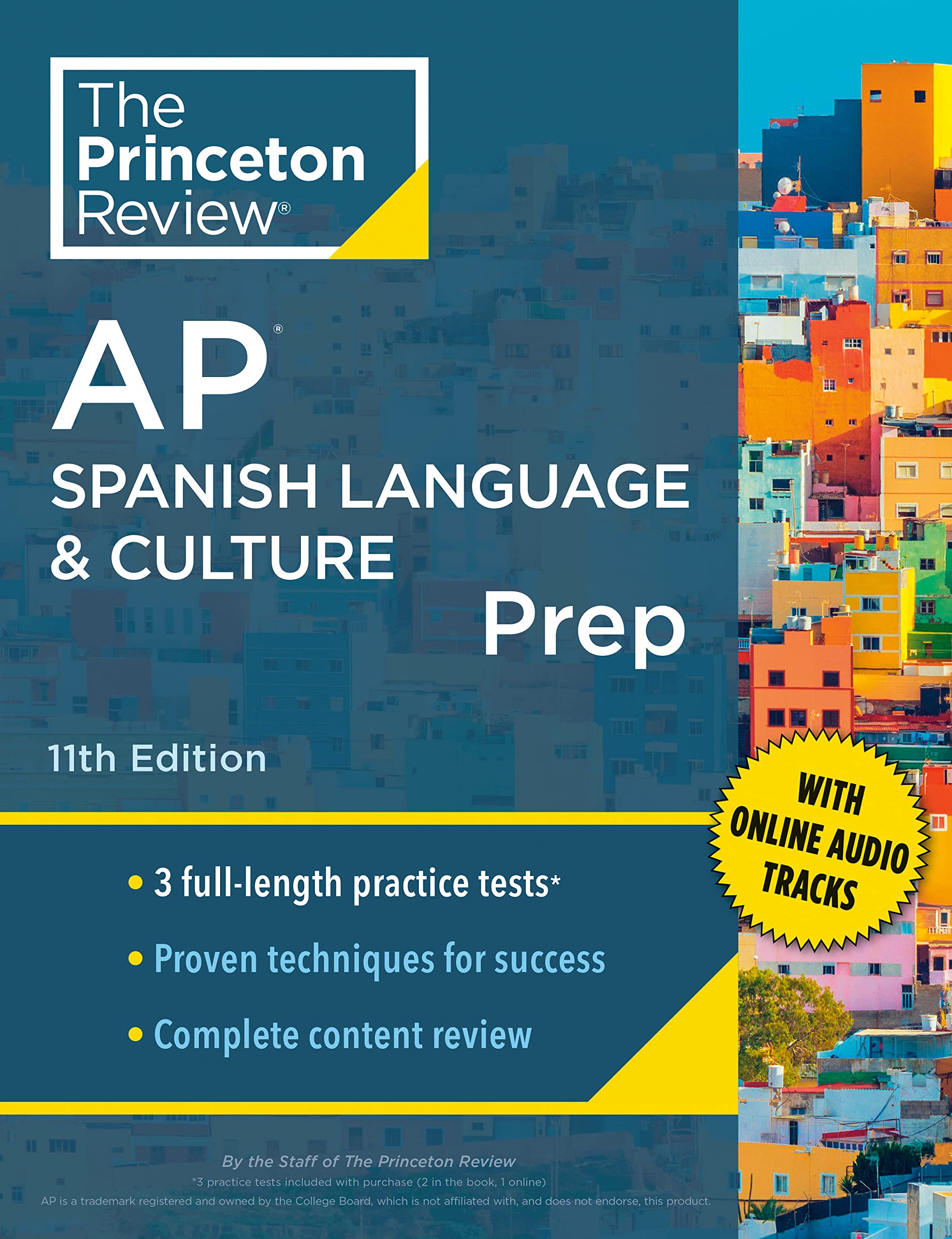 Princeton Review Ap Spanish Language & Culture Prep, 11Th Edition: 3 Practice Tests + Content Review + Strategies & Techniques (,New