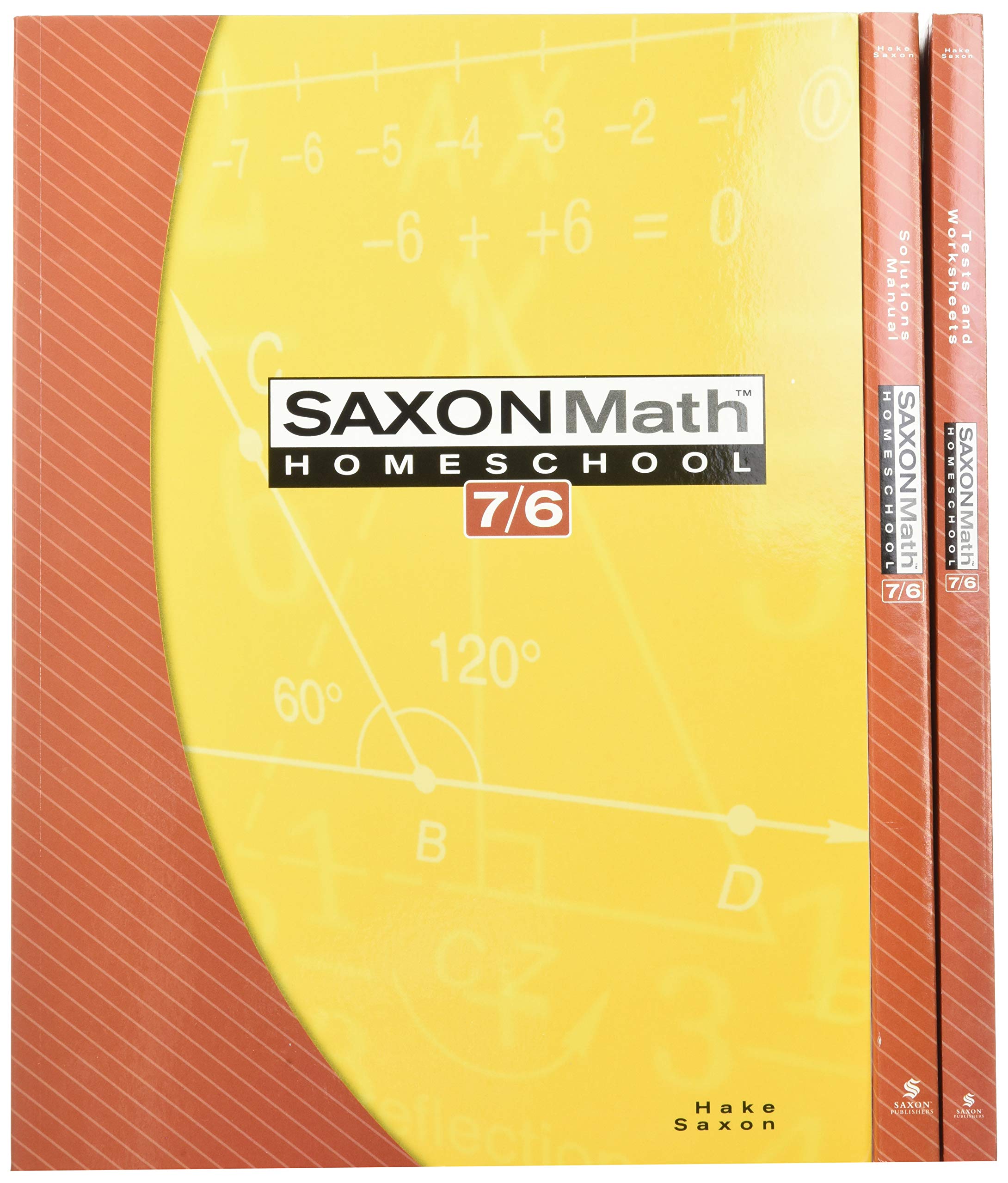 Saxon Math Homeschool: 7/6 (Saxon Math 7/6 Homeschool),Used