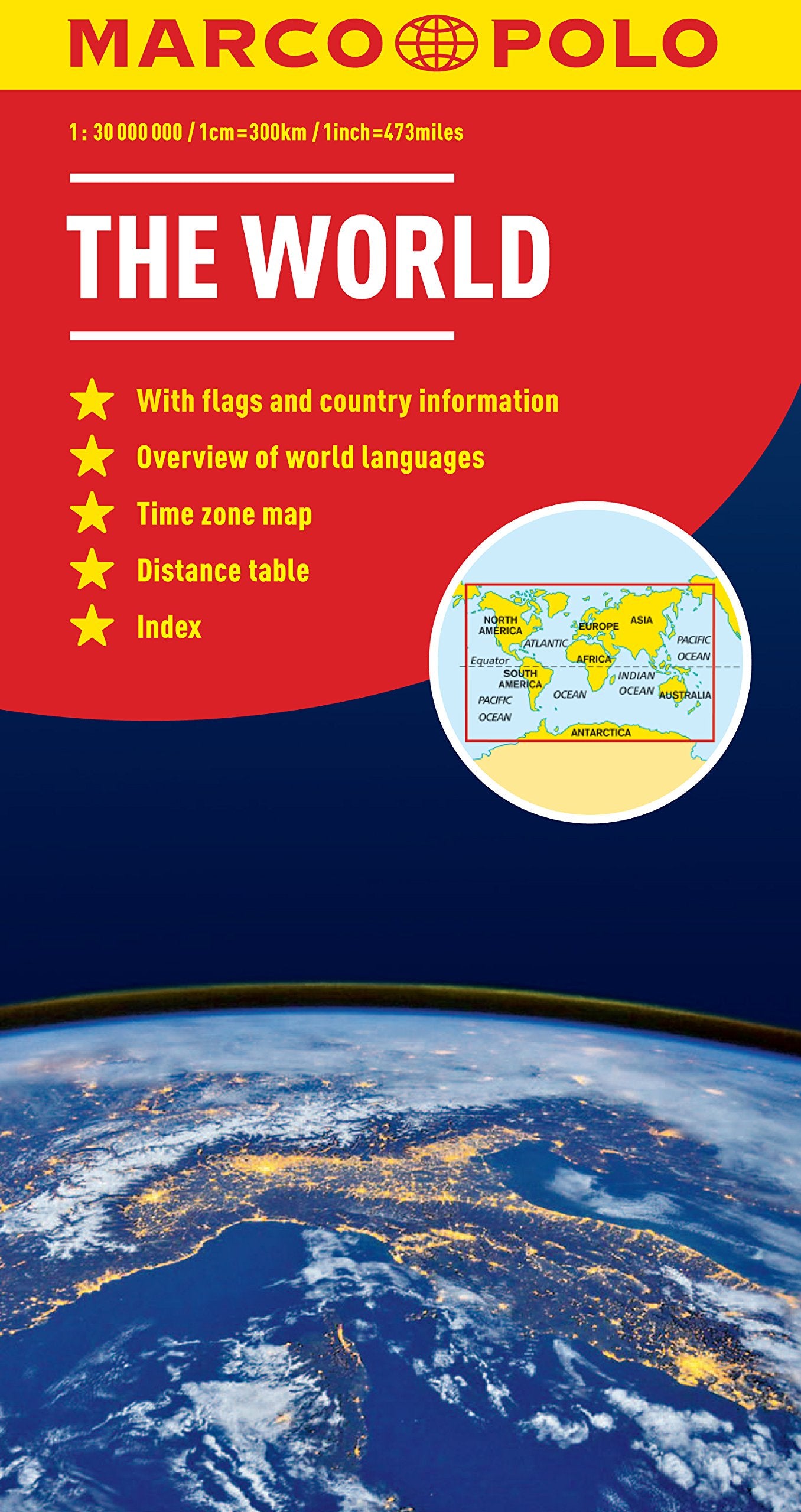 World Marco Polo Map (Marco Polo Maps),Used