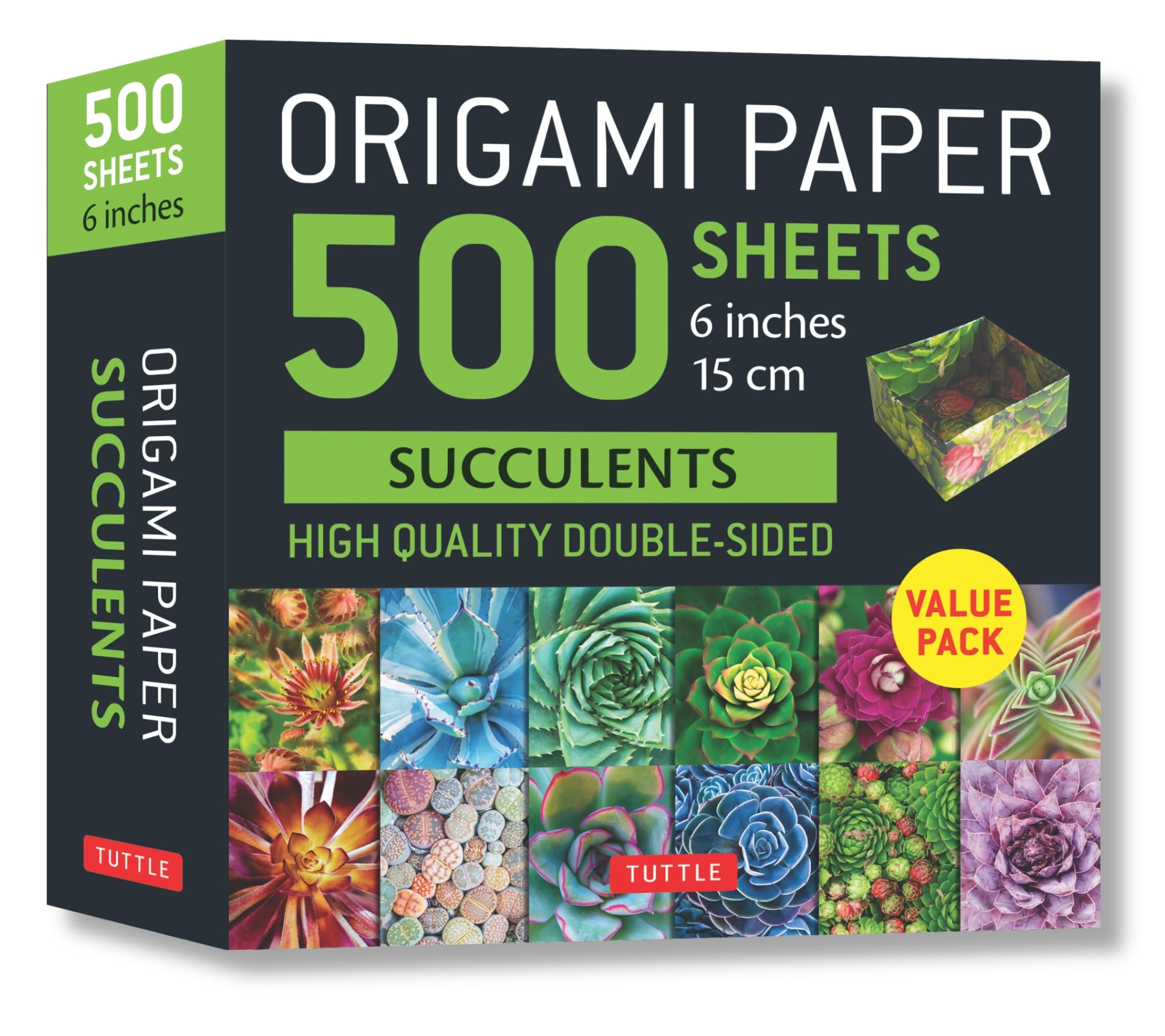Origami Paper 500 Sheets Succulents 6' (15 Cm): Tuttle Origami Paper: Doublesided Origami Sheets With 12 Different Photographs ,Used