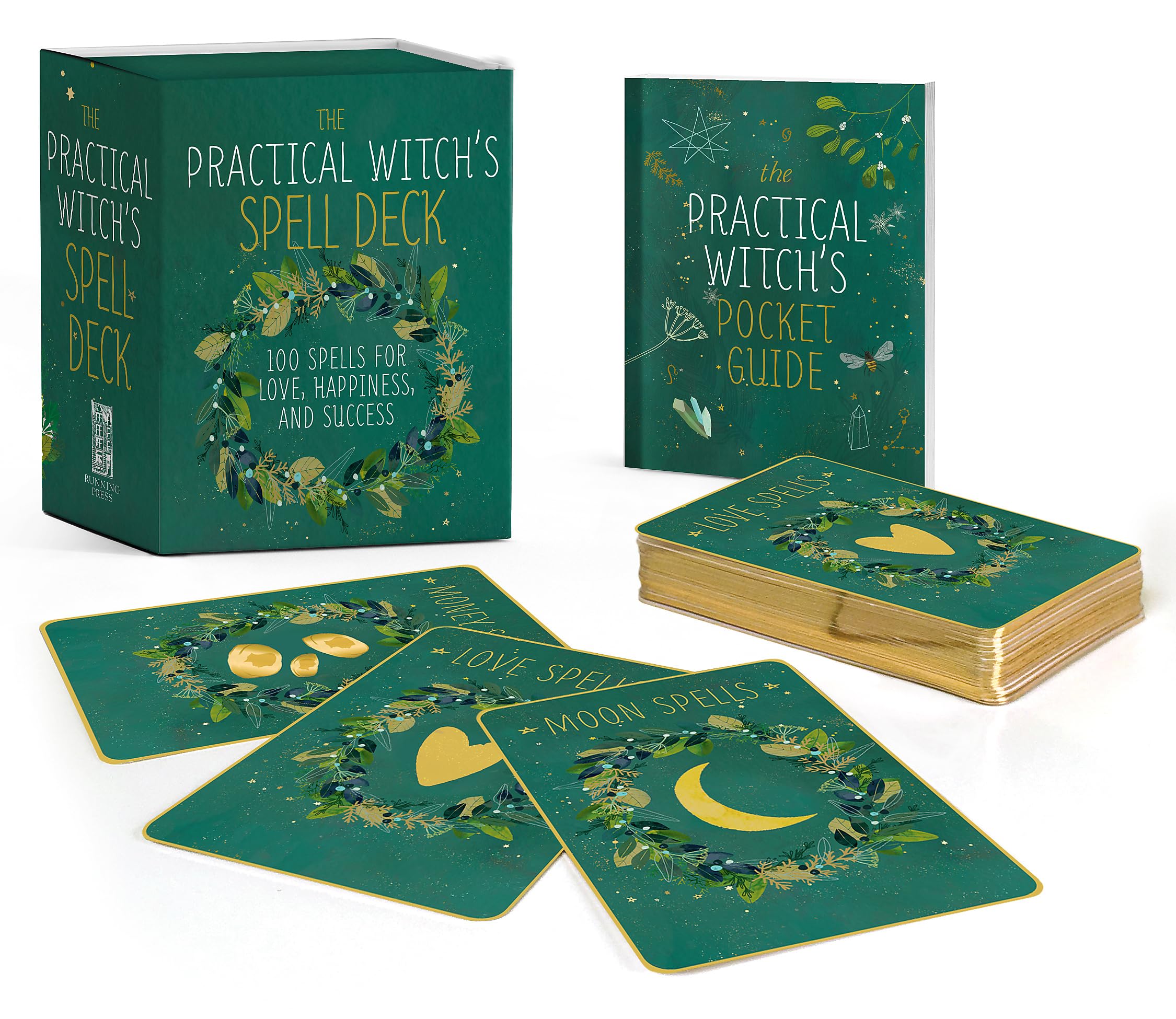 The Practical Witch's Spell Deck: 100 Spells for Love, Happiness, and Success (RP Minis),New