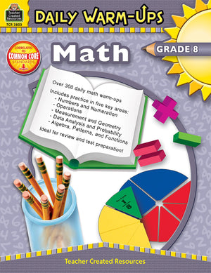 Daily WarmUps: Math Grade 8: Math Grade 8,Used