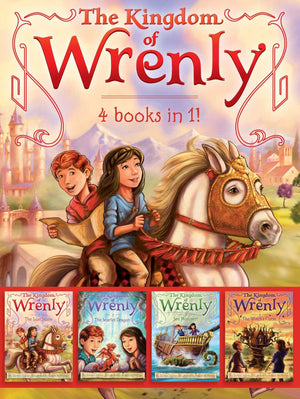 The Kingdom of Wrenly 4 Books in 1!: The Lost Stone; The Scarlet Dragon; Sea Monster!; The Witch's Curse,Used