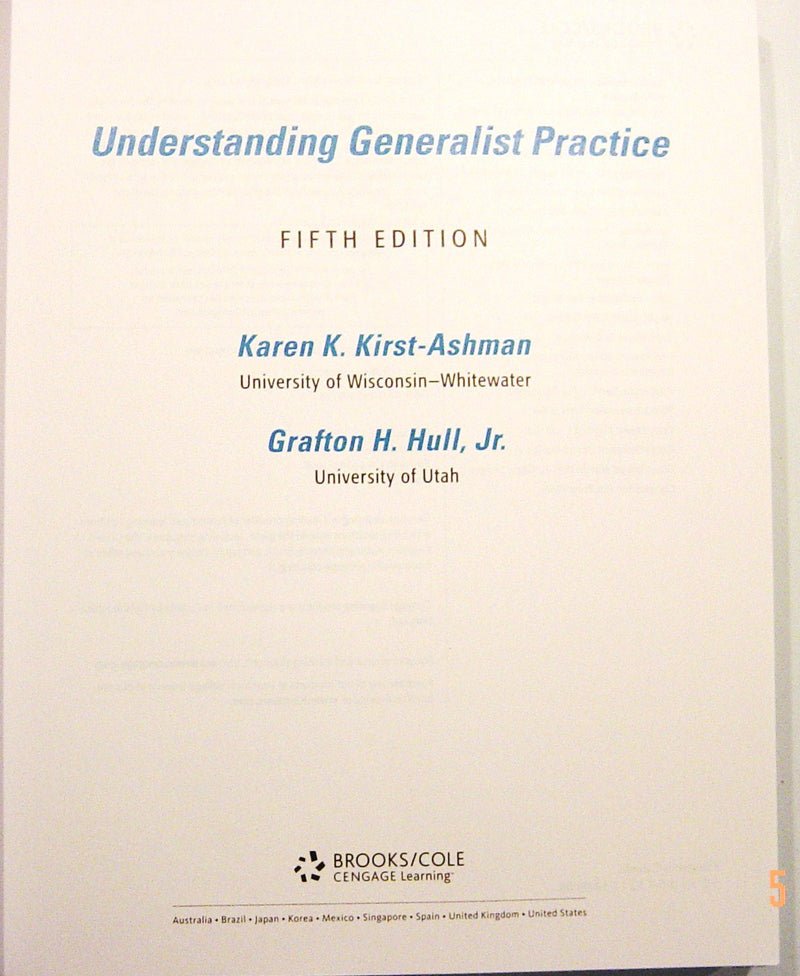 Understanding Generalist Practice,Used