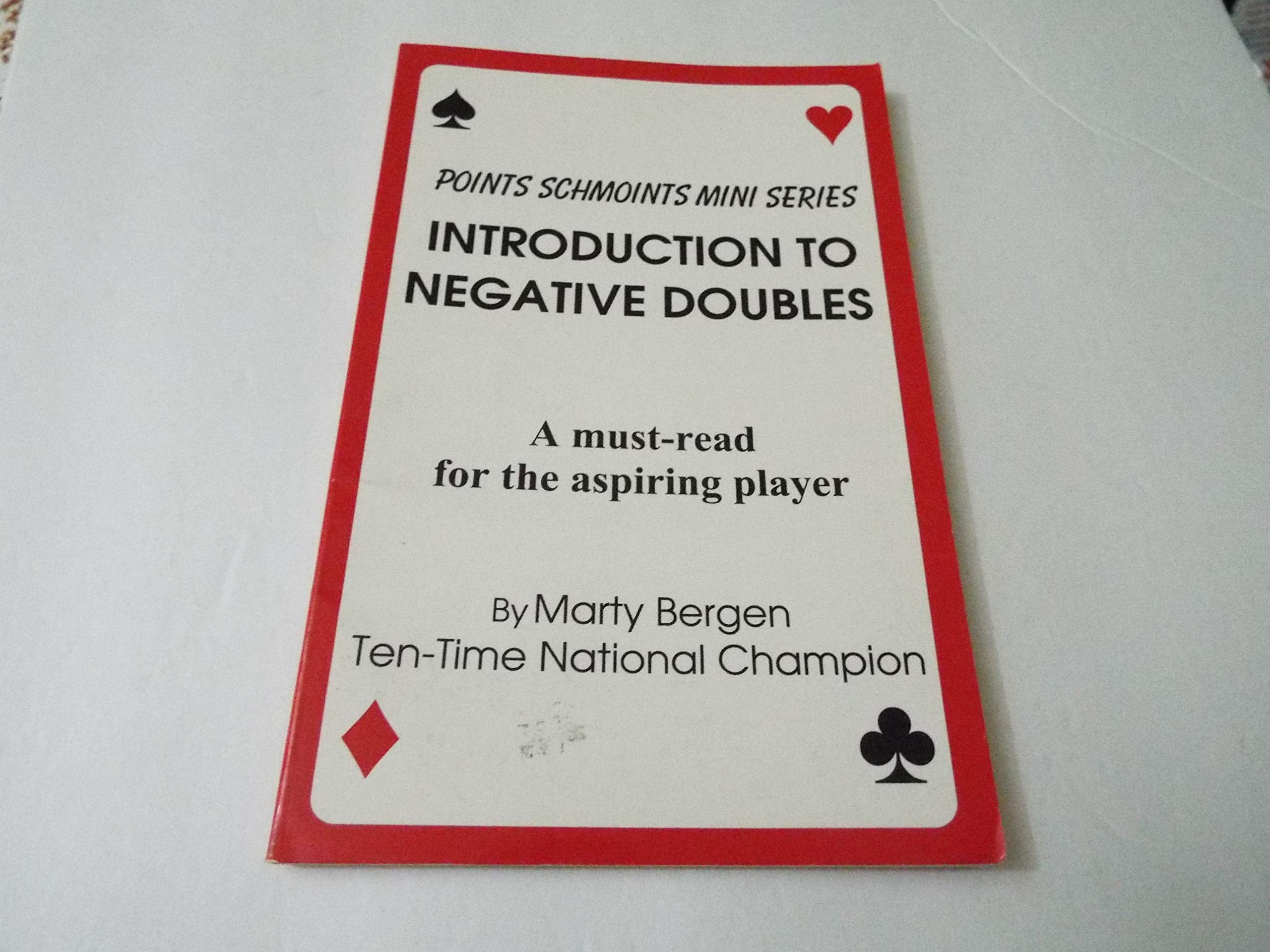 Introduction to Negative Doubles: A Mustread for the Aspiring Player,Used