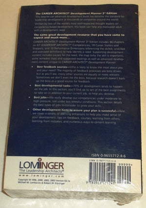 Career Architect Development Planner 3rd Edition (The Leadership Architect Suite),Used