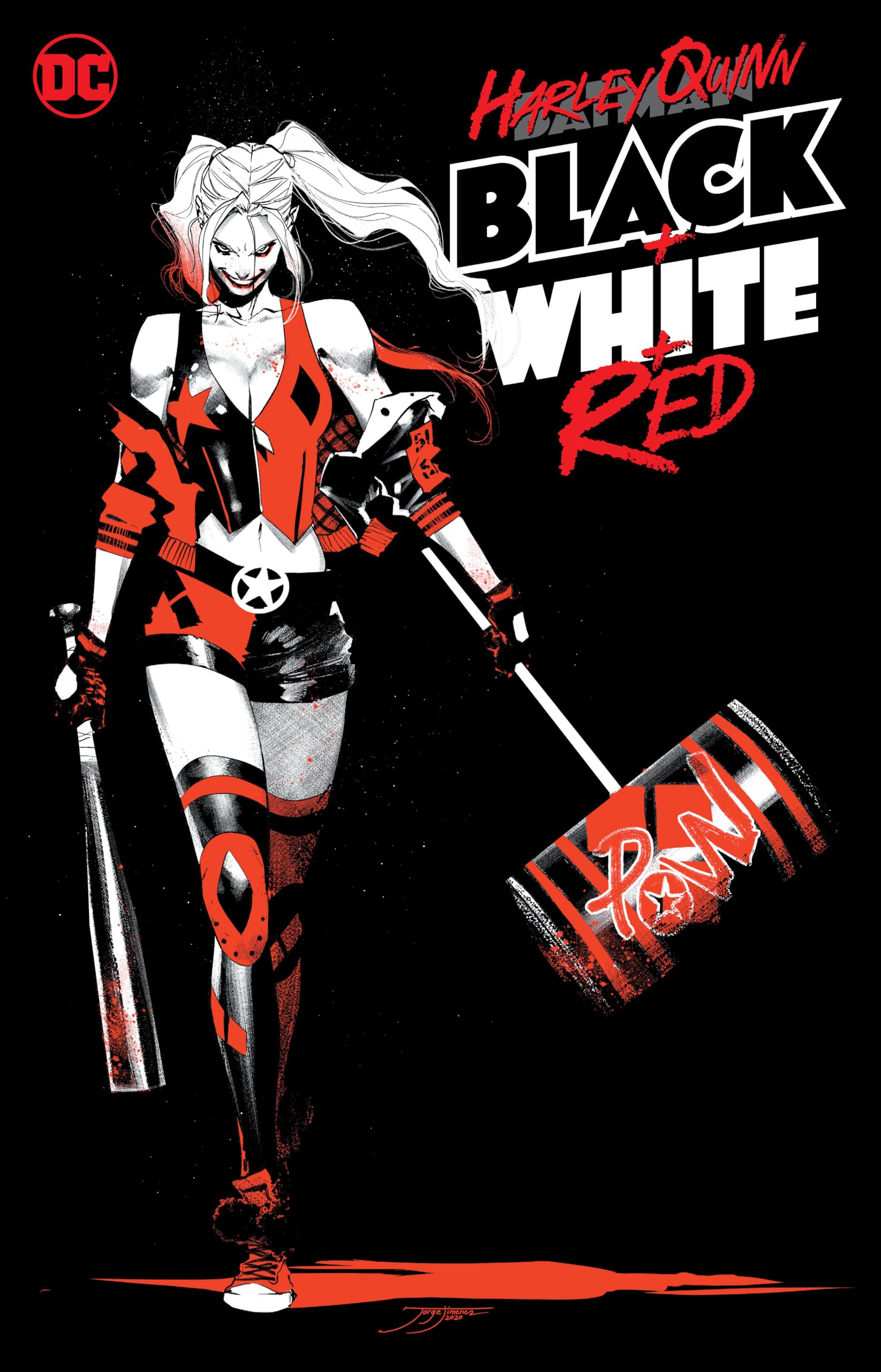 Harley Quinn Black + White + Red,New