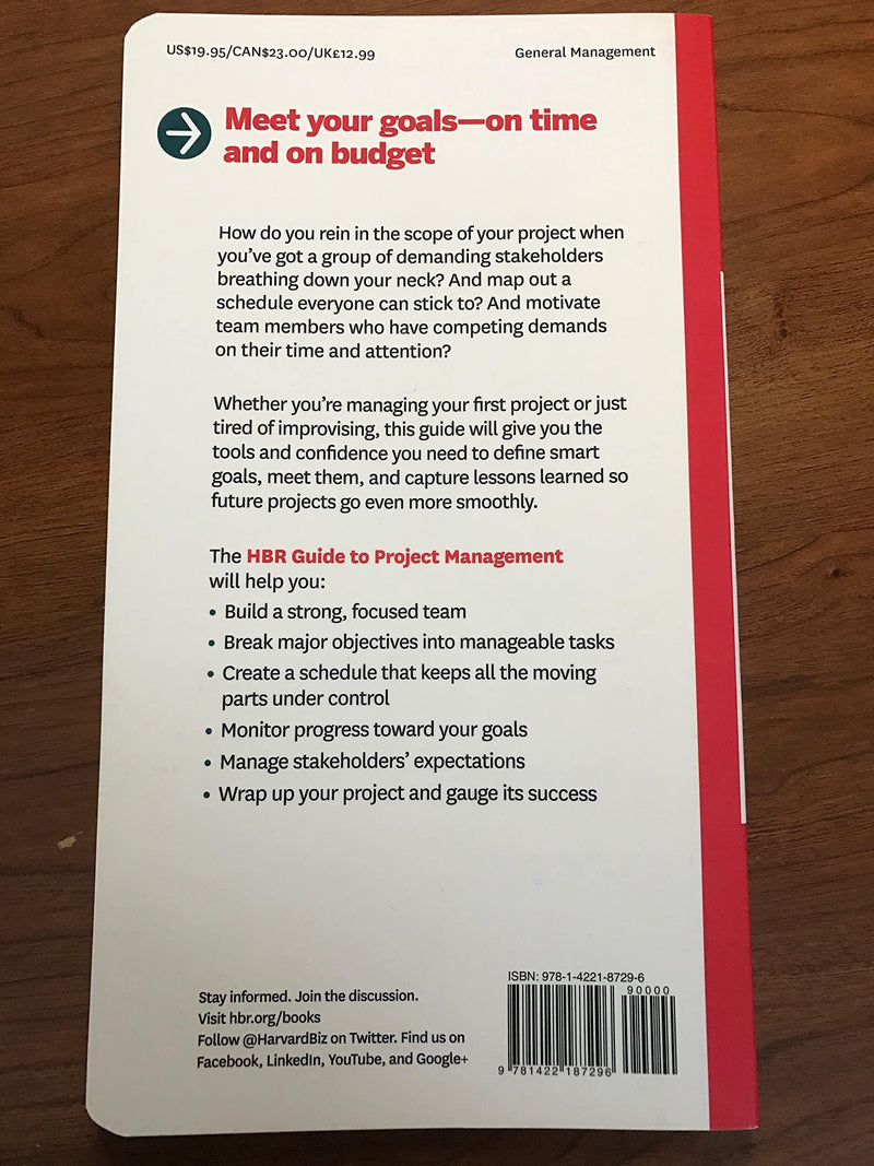 HBR Guide to Project Management (HBR Guide Series),Used