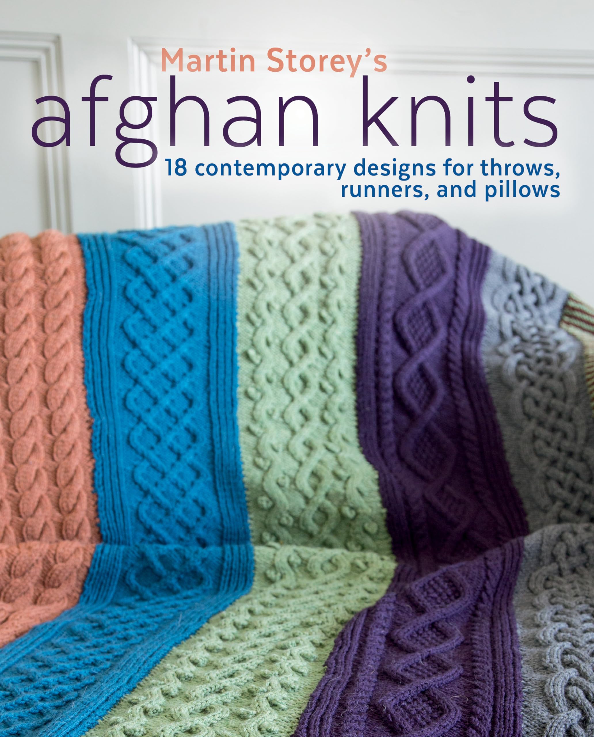 Afghan Knits: 18 Contemporary Designs for Throws, Runners and Pillows,Used