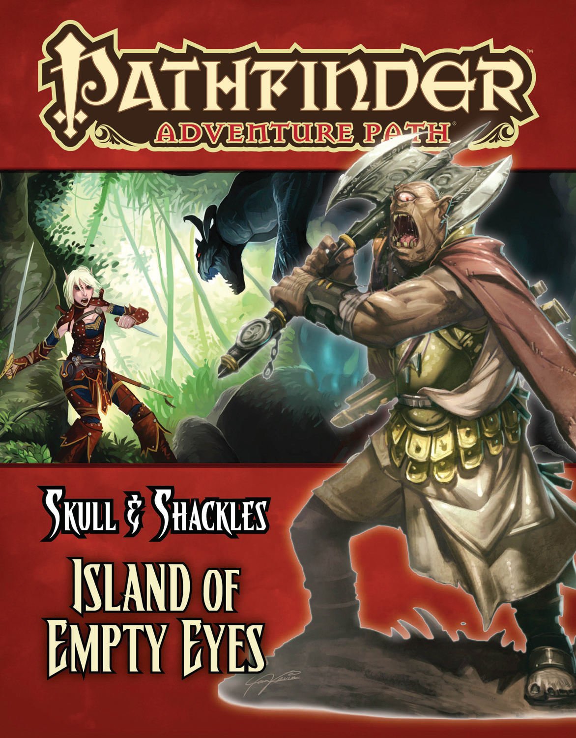 Pathfinder Adventure Path: Skull & Shackles Part 4  Island Of Empty Eyes,Used