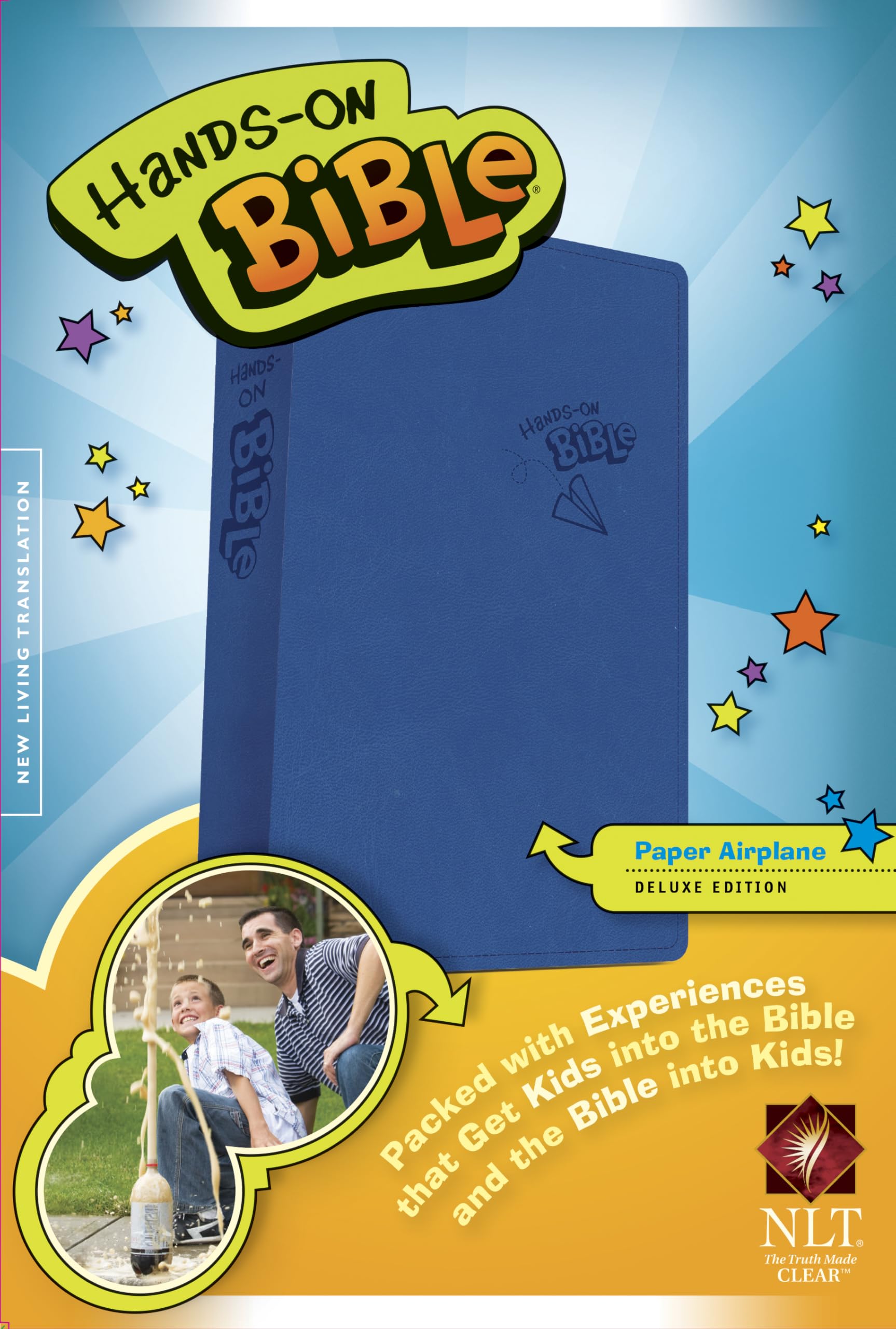 HandsOn Bible NLT (LeatherLike, Blue),Used