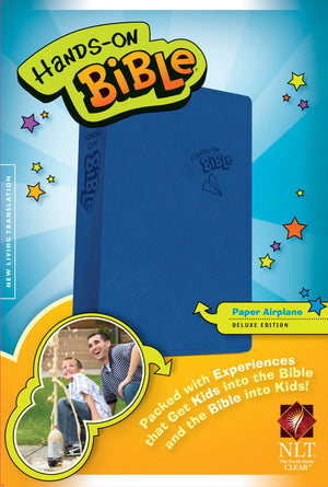 HandsOn Bible NLT (LeatherLike, Blue),Used