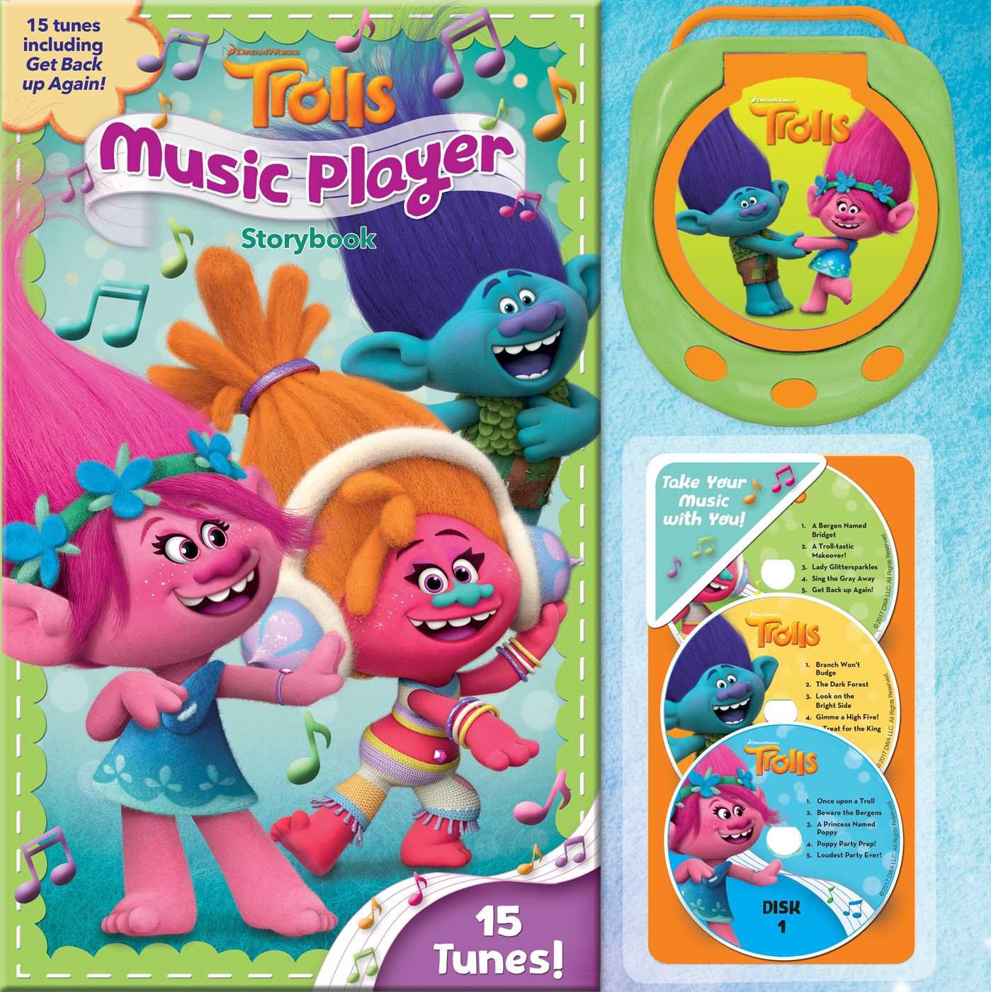 DreamWorks Trolls Music Player Storybook,Used