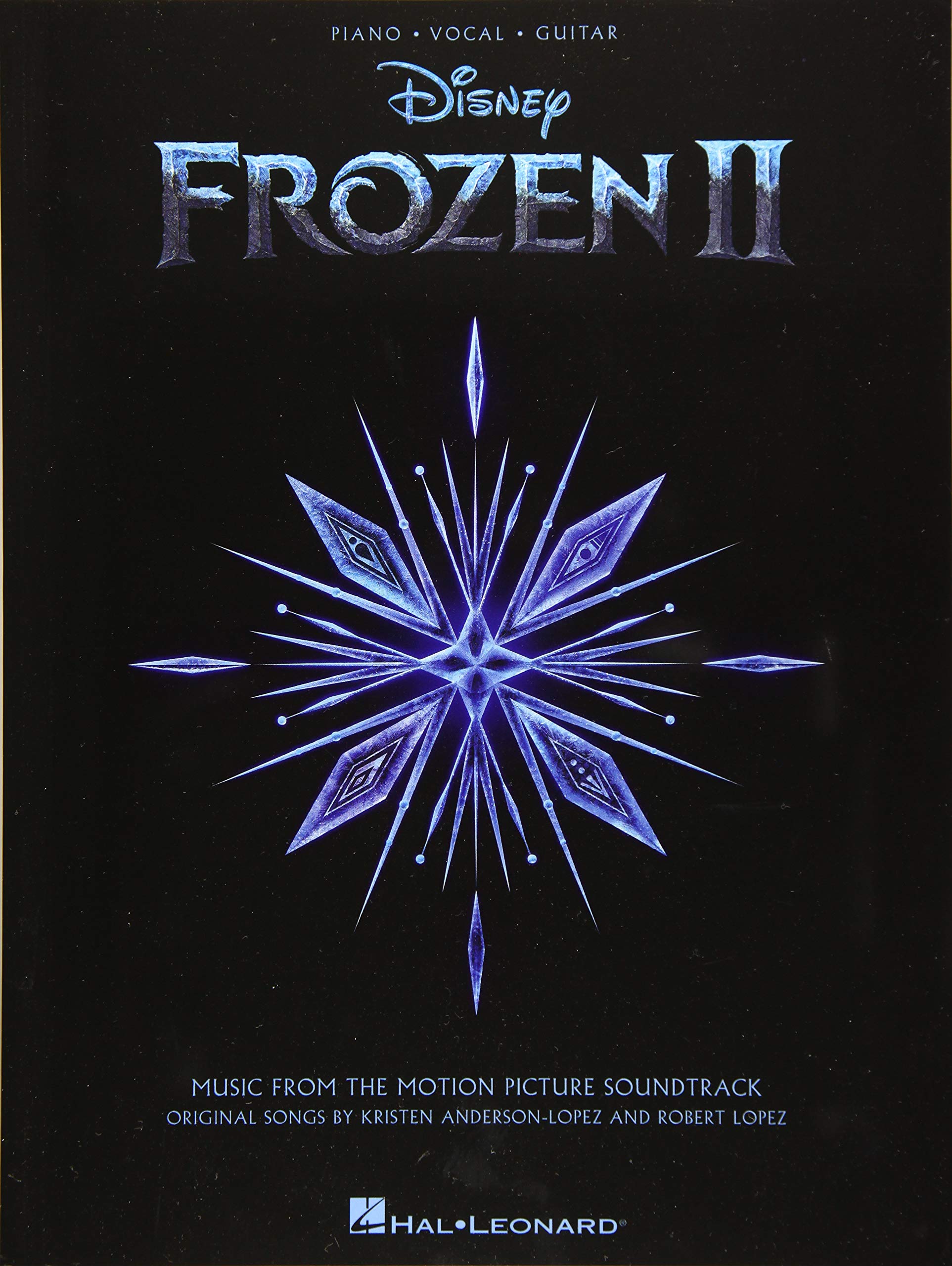 Frozen 2 Songbook  Piano, Vocal, Guitar Sheet Music  Includes 'Into the Unknown' and Other Disney Songs  Hal Leonard Official Mu,New