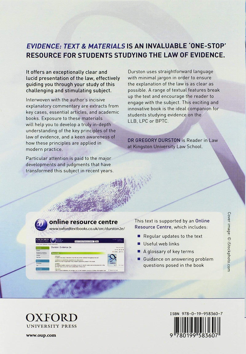 Evidence: Text & Materials,Used