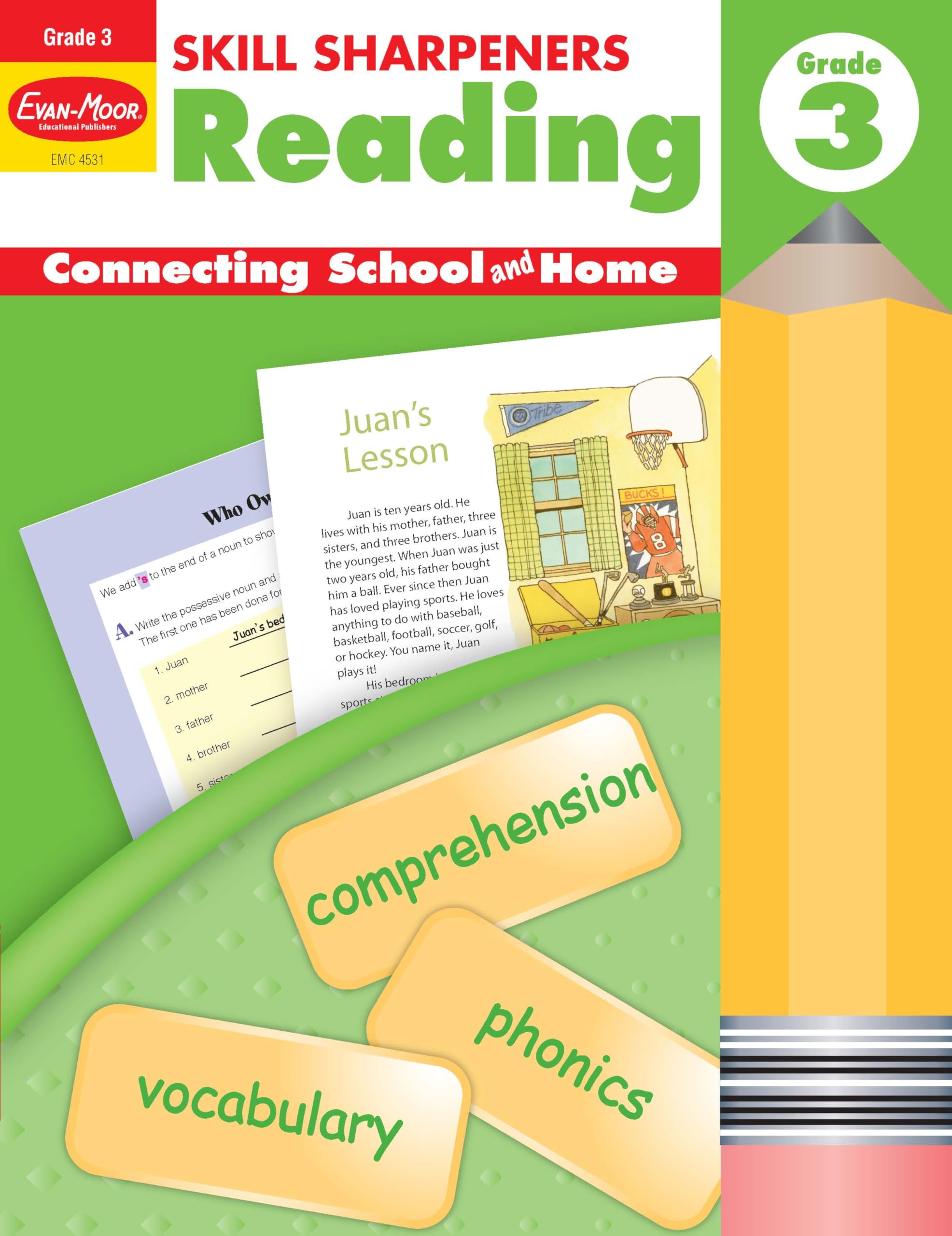 Skill Sharpeners: Reading, Grade 3 Workbook,Used