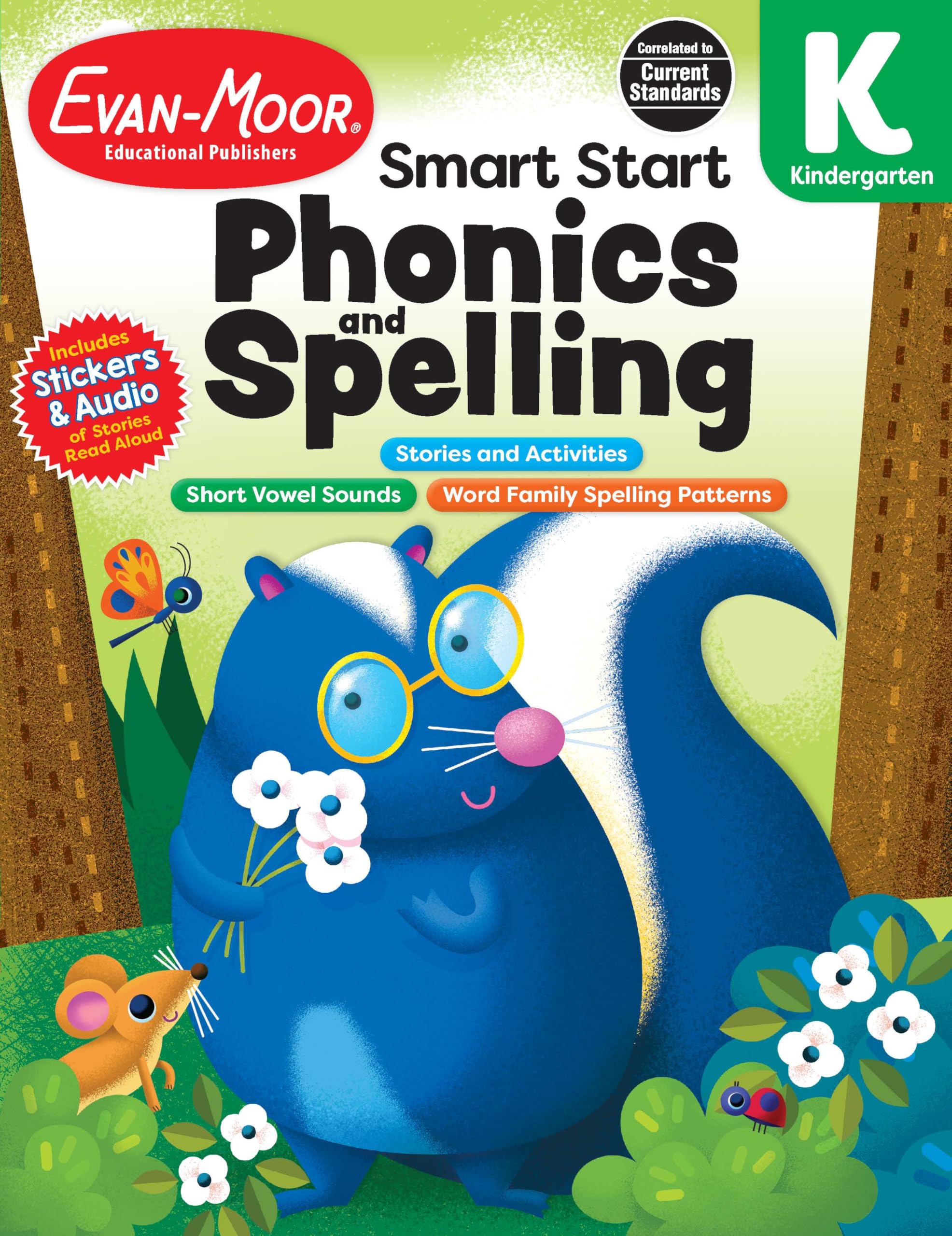 Evanmoor?S Smart Start Phonics And Spelling Workbook For Kindergarten, Beginning Reading, Spelling Patterns, Learn To Read, Hom,Used