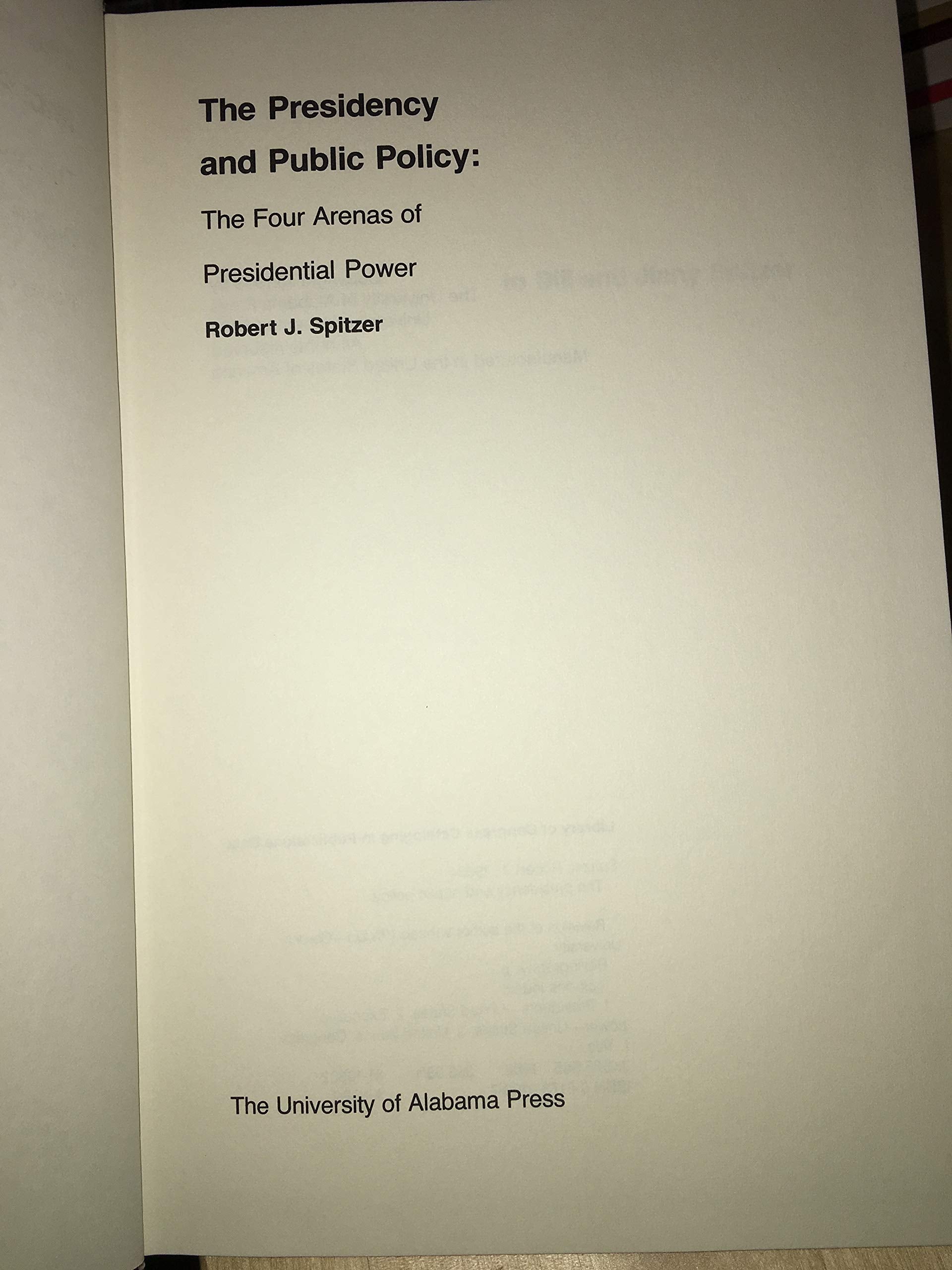 Presidency and Public Policy,Used