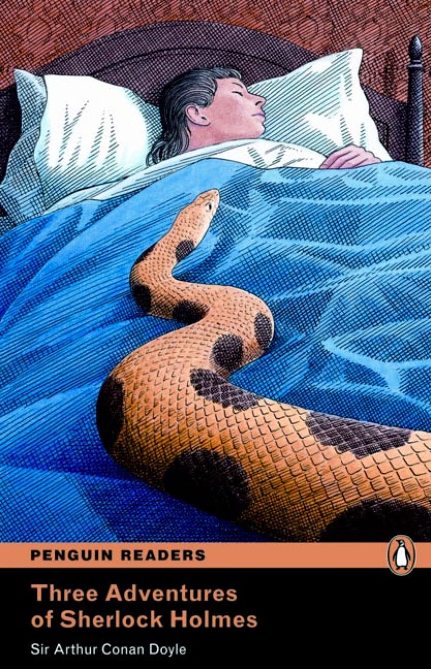 Level 4: Three Adventures of Sherlock Holmes Book and MP3 Pack (Pearson English Readers, Level 4),Used