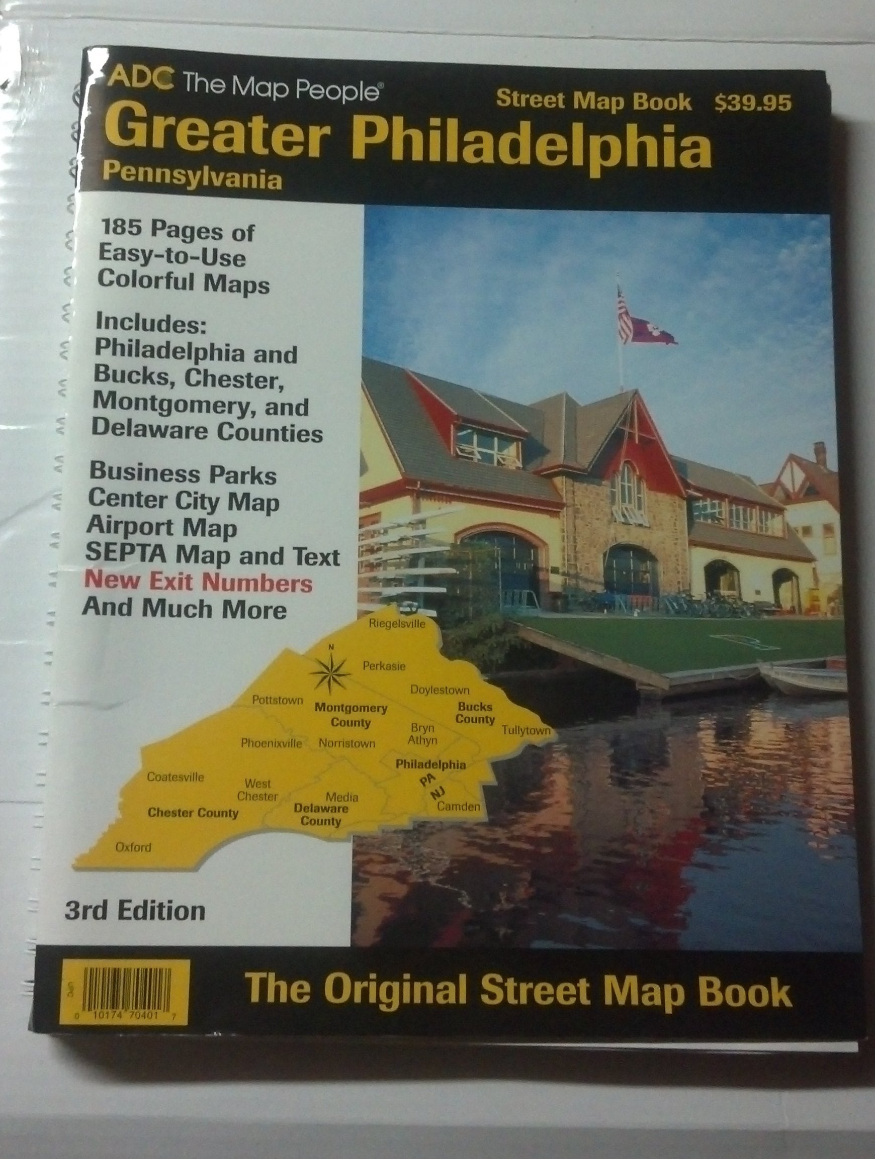 Greater Phildelphia, Pennsylvania: The Original Street Map Book,New