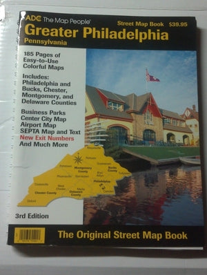 Greater Phildelphia, Pennsylvania: The Original Street Map Book,New