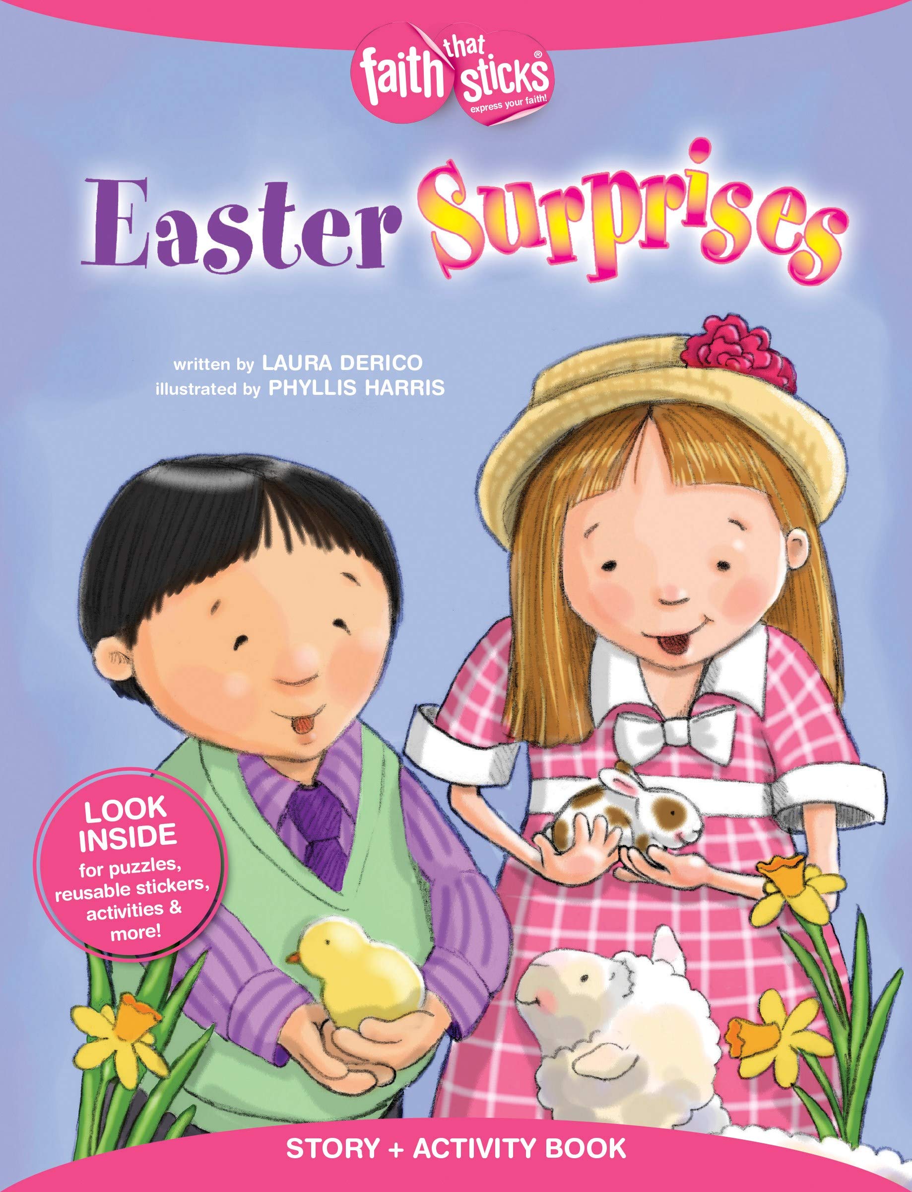 Easter Surprises Story + Activity Book (Faith That Sticks Books),Used