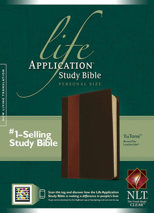 NLT Life Application Study Bible, Second Edition, Personal Size (LeatherLike, Brown/Tan, Indexed),New